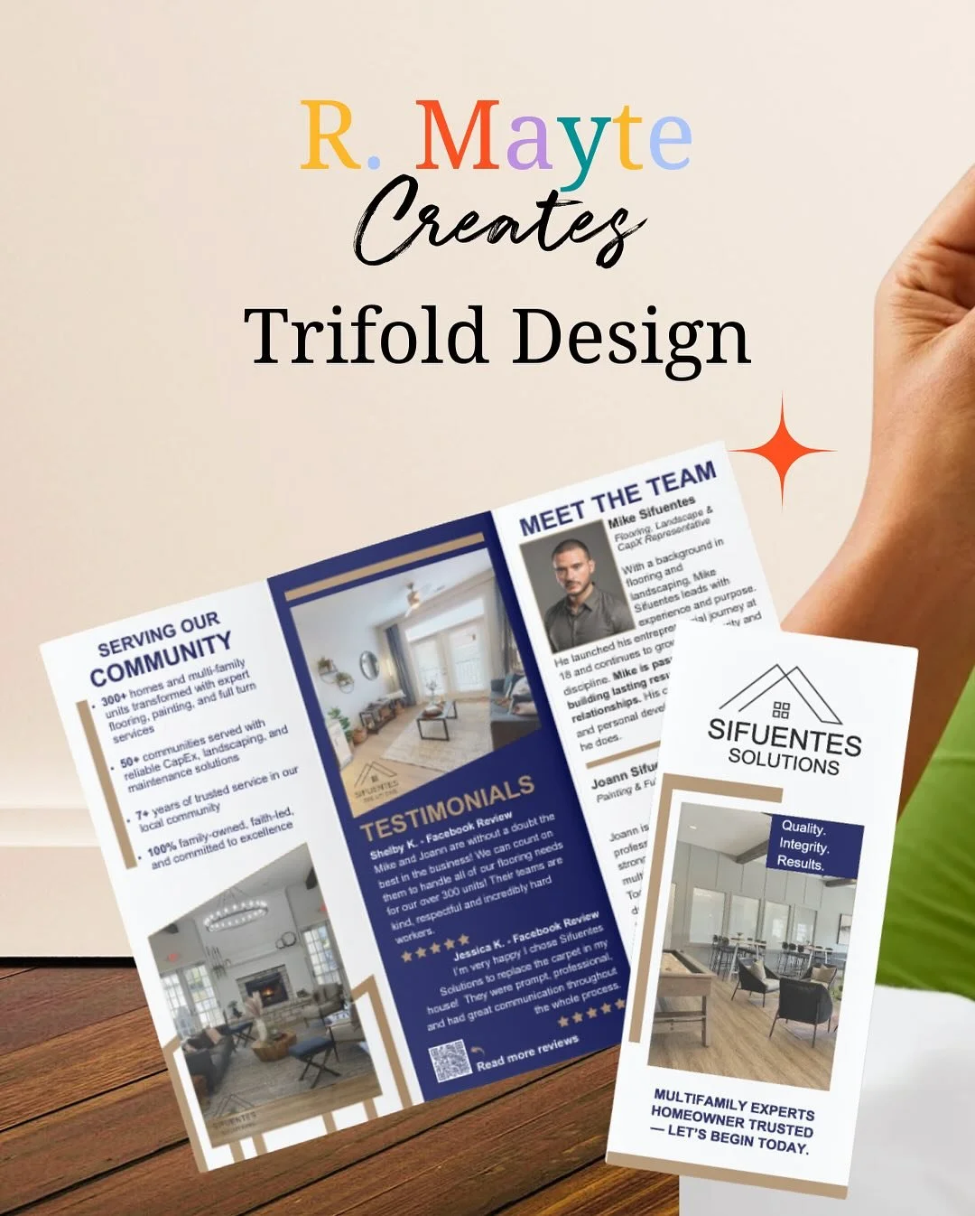 Designed. Printed. Delivered. Thank you Sifuentes&rsquo;s Solutions for trusting us with your design needs.

Need a custom brochure for your biz or event? I handle it all &mdash;
✔️ Custom design
✔️ High-quality print
✔️ 5&ndash;7 day turnaround

Let