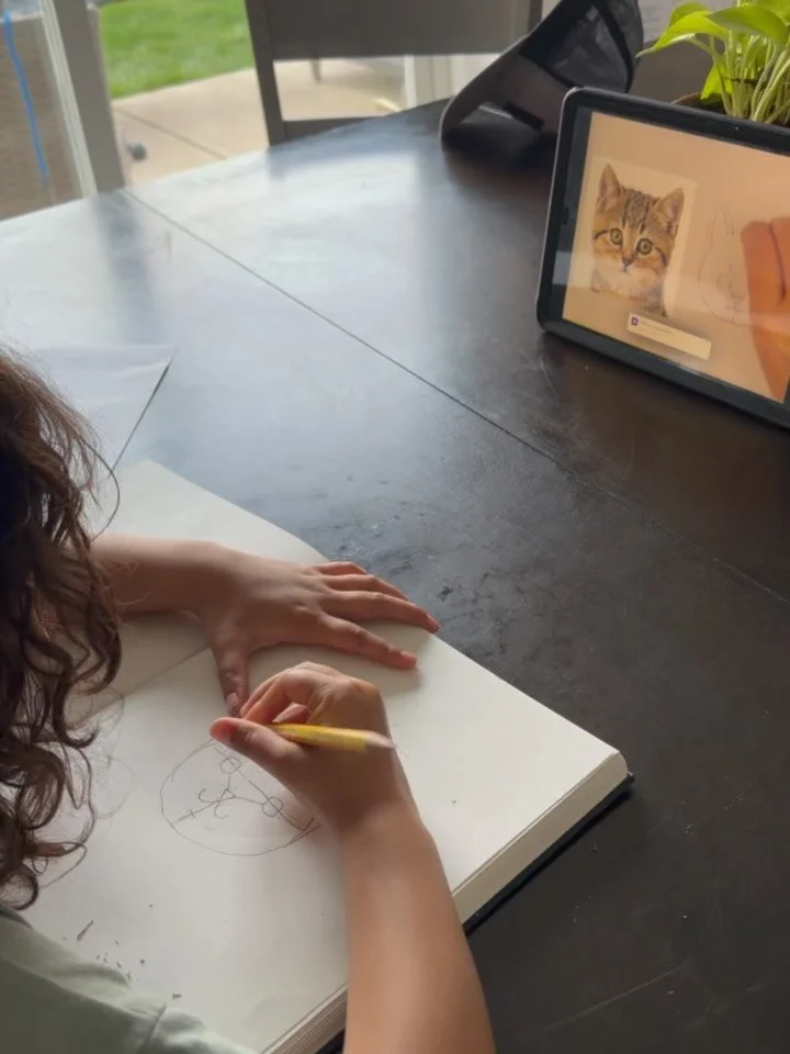 Today we subscribed to @hellosimplydraw. Y&rsquo;all know I&rsquo;m not a big fan of screens but she begged us to start learning how to draw and rather thank watch YouTube we found this app. She did spend a few hours on this app but instead of sittin