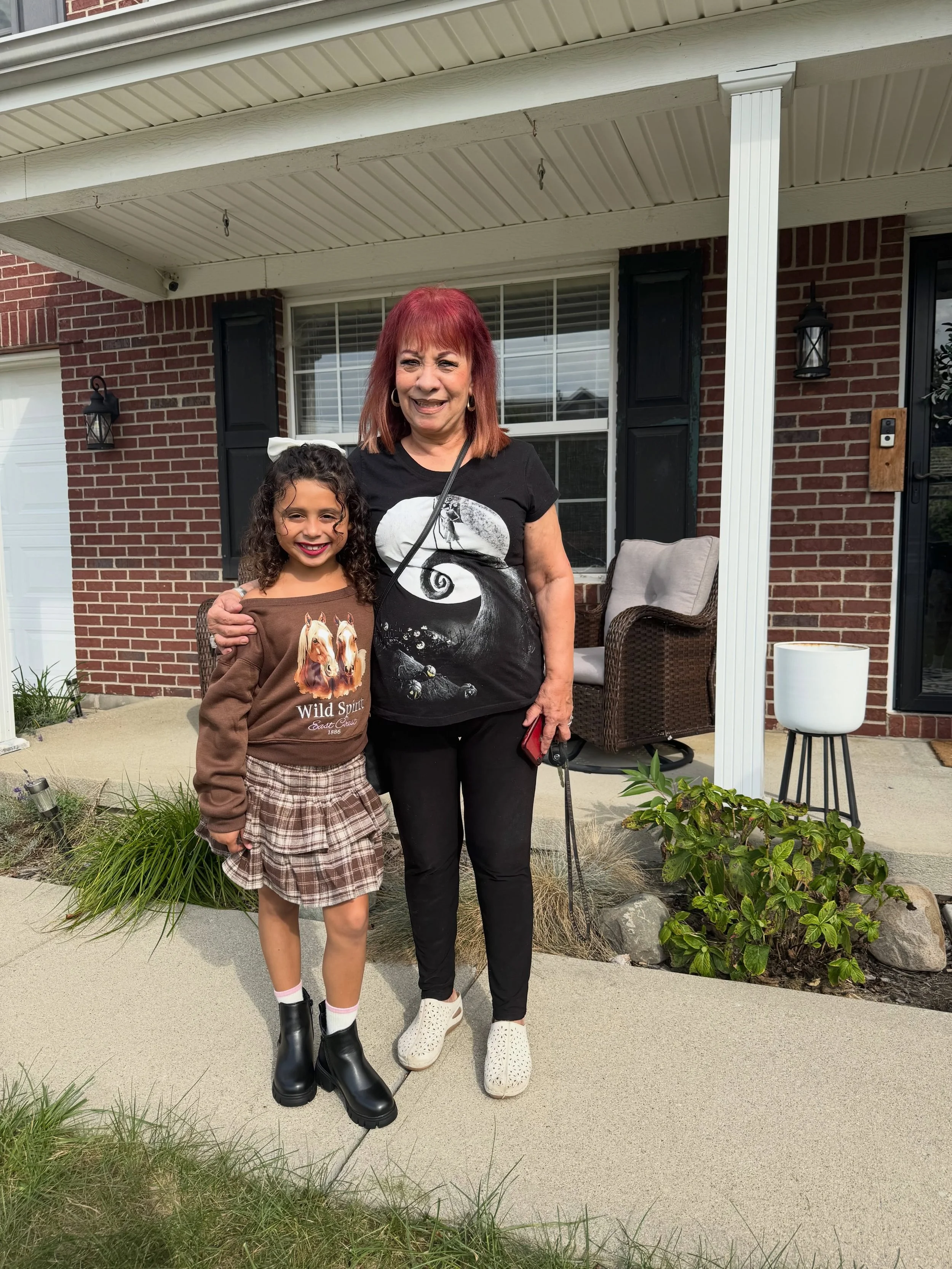 Grandparents gathering and she&rsquo;s off ❤️ mi chiquis bella!!!!

And of course she asked for her red lipstick like mommy&hellip;. mi mosha. 💄