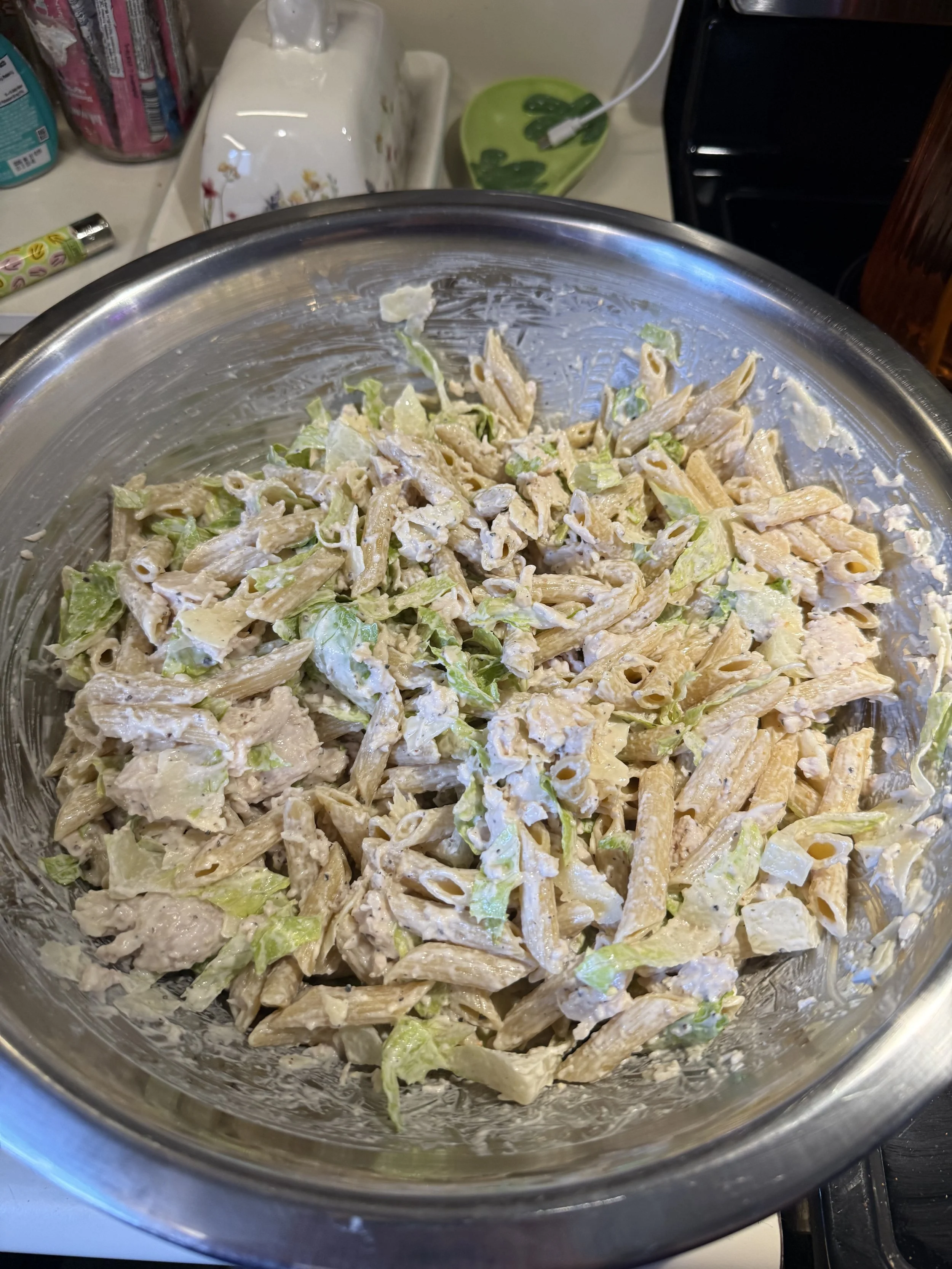 Chicken Caesar Pasta Salad
