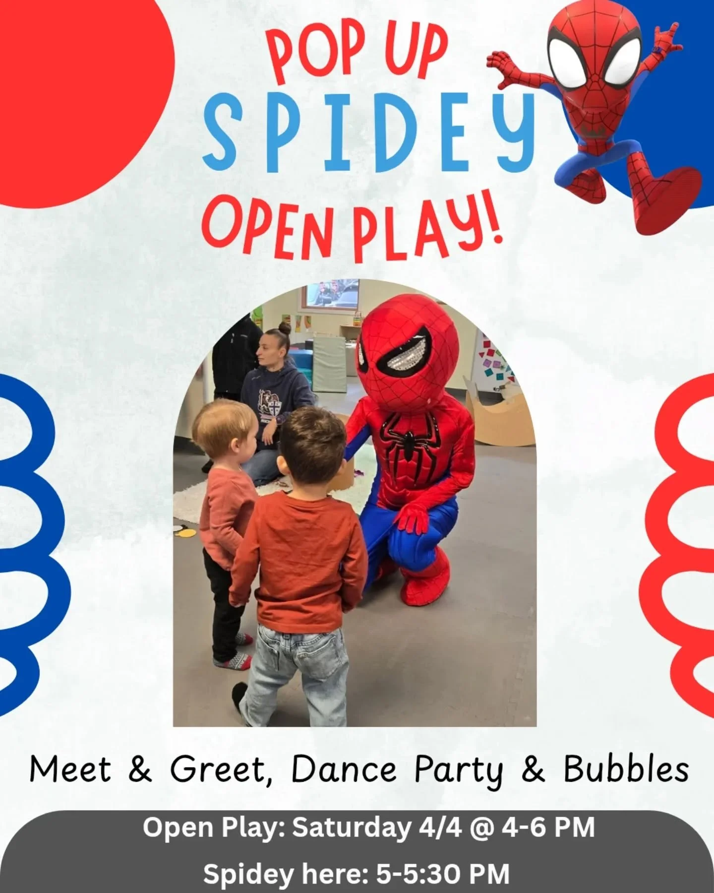 Look who's making an appearance?!
Bring your kids to show him their super powers!!!

We can't wait!
This is included in Open play!