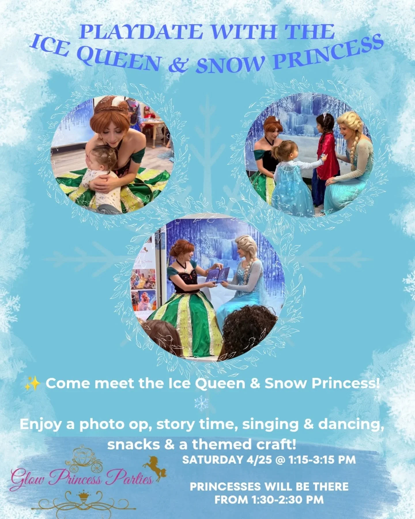 Can you believe we are going to have BOTH at the same time?!

They won't be back for a long time after this visit so make sure to reserve a spot on our website!

Saturday, April 25th from 1:15-3:15

This is a perfect after lunch and before dinner sur