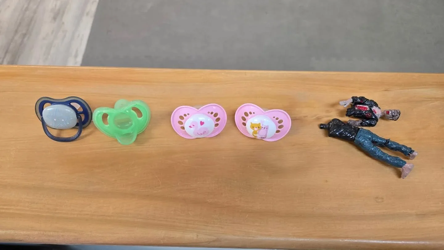 LOST &amp; FOUND!

Everything will be donated this coming weekend if not claimed. 

Also, laughing because @mraaronmusic stuffy keeps ending up in our Lost &amp; Found. But he is ours 🤣 I guess this is my employees telling me it's been too long sinc