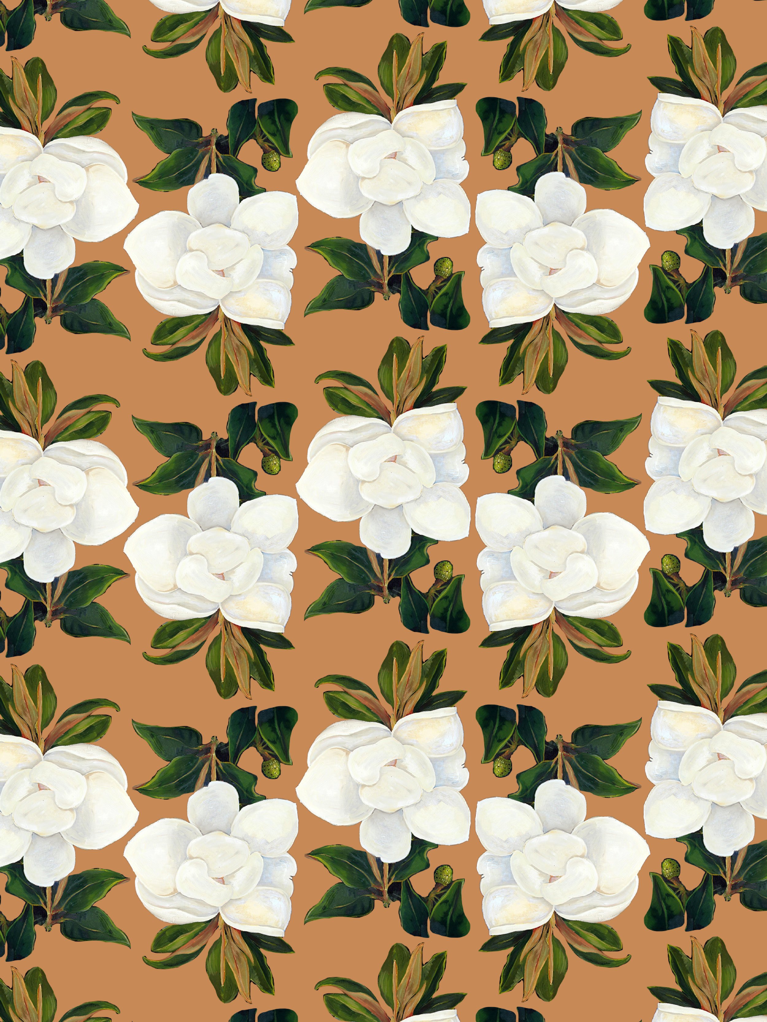 Magnolia Pattern - camel final for canvas.jpg