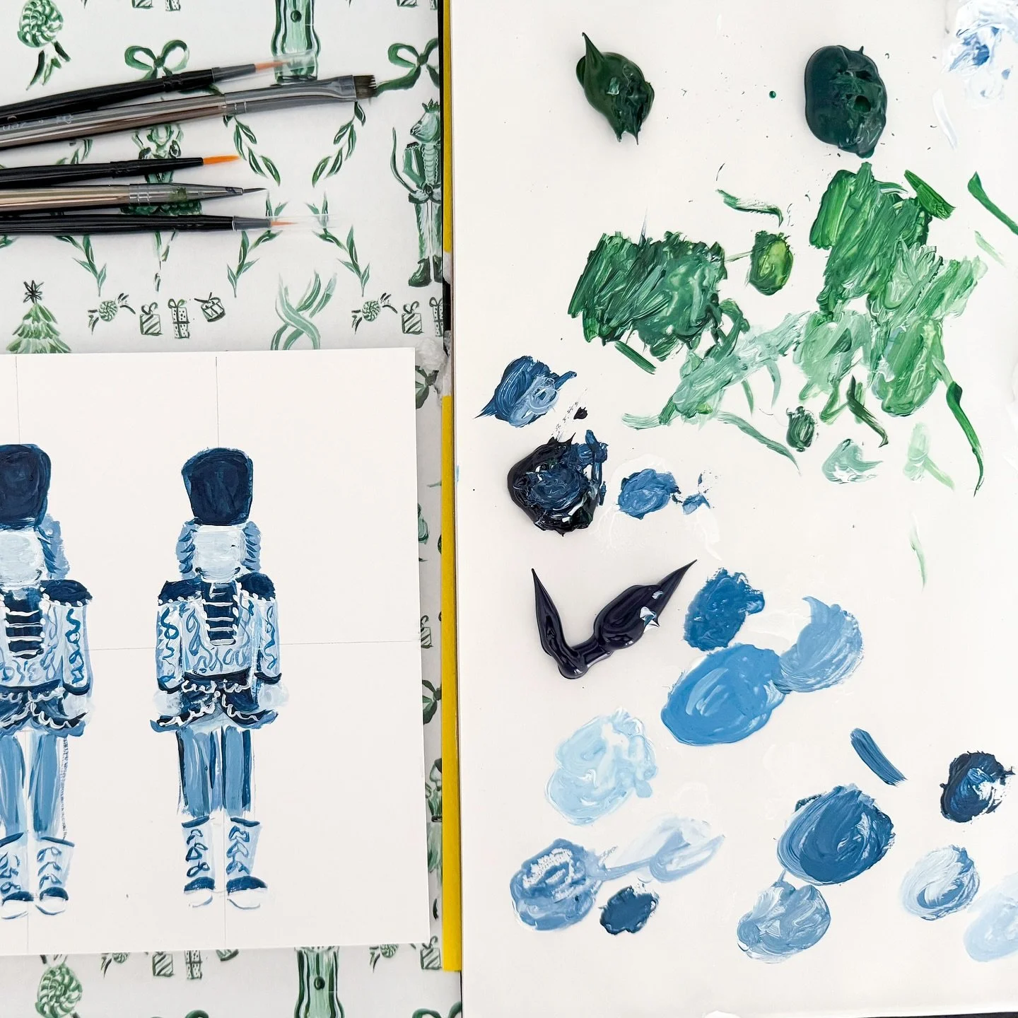 Painting some extra festive treats to add to your holiday &ldquo;Wi$h Li$t&rdquo; ✨🎁

The @devonlouiseart Holiday Shop launches Nov. 1st. This year, the collection is a curated and exclusive Nutcracker design. The big artwork and inspiration reveal 