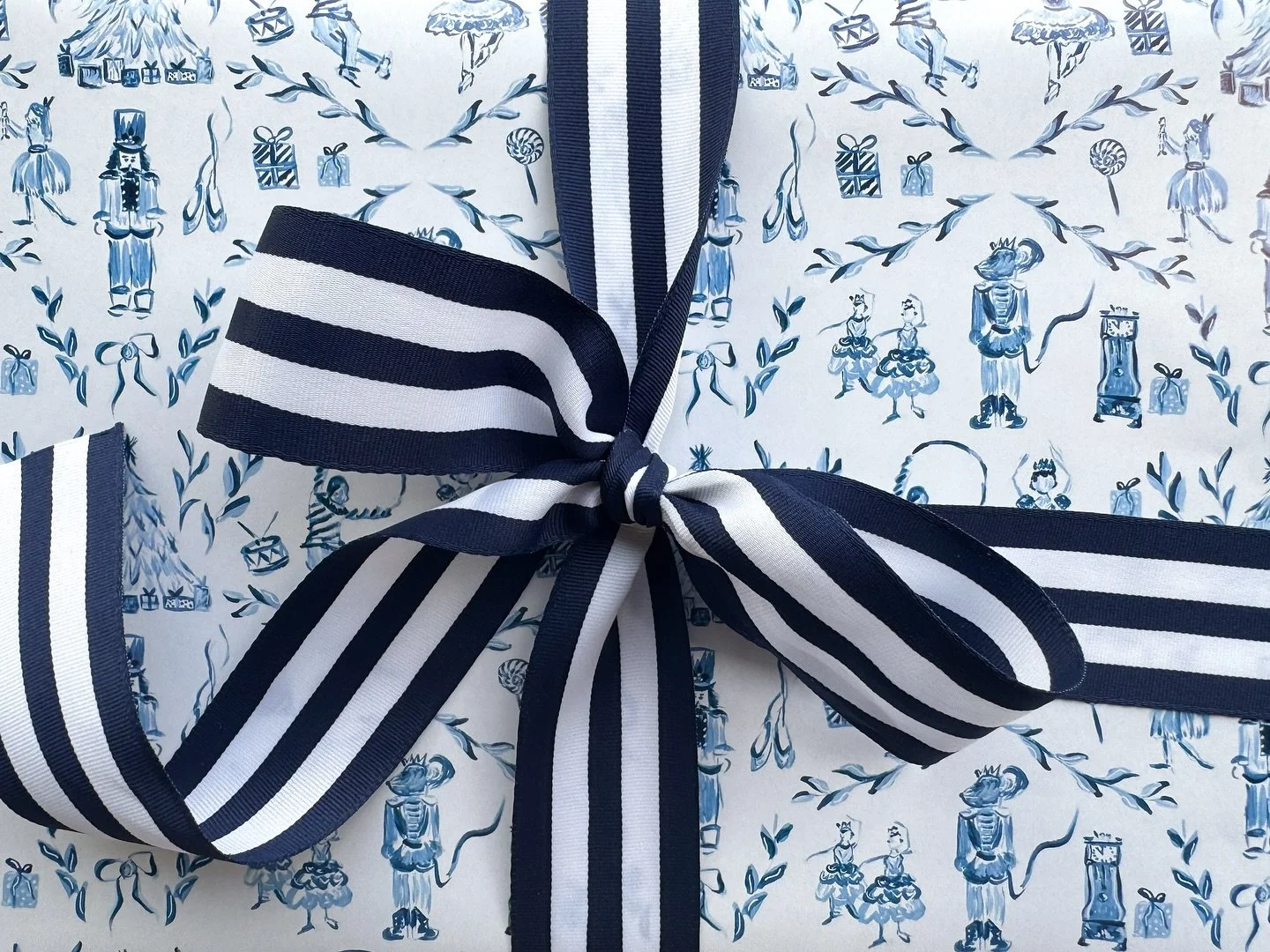 Reserved for your favorite or most special gifts - premium wrapping paper dropping Saturday 11.1.25 at @devonlouiseart | Custom Nutcracker artwork by artist Devon Furl 🎁