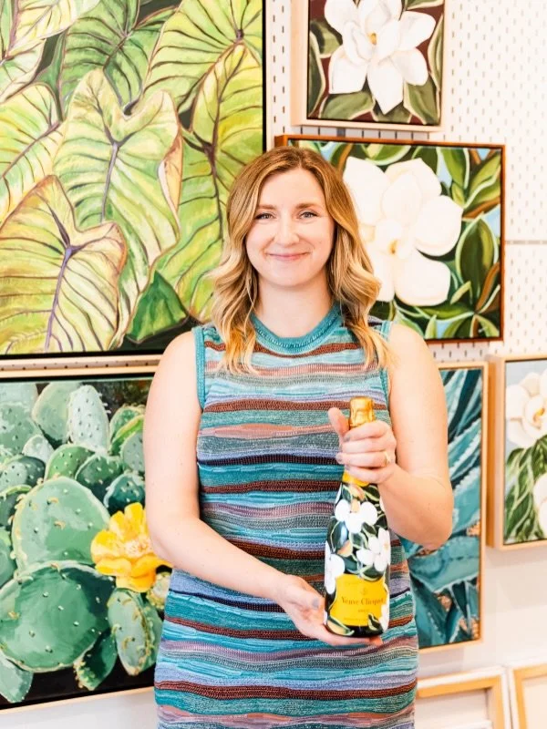 Thinking about a @devonlouiseart hand-painted champagne bottle for the holidays? 🥂 I have a few commission spots available for late October and early November pickup! Send me a message to learn more. ✨

Pick up and delivery in The Woodlands and Hous