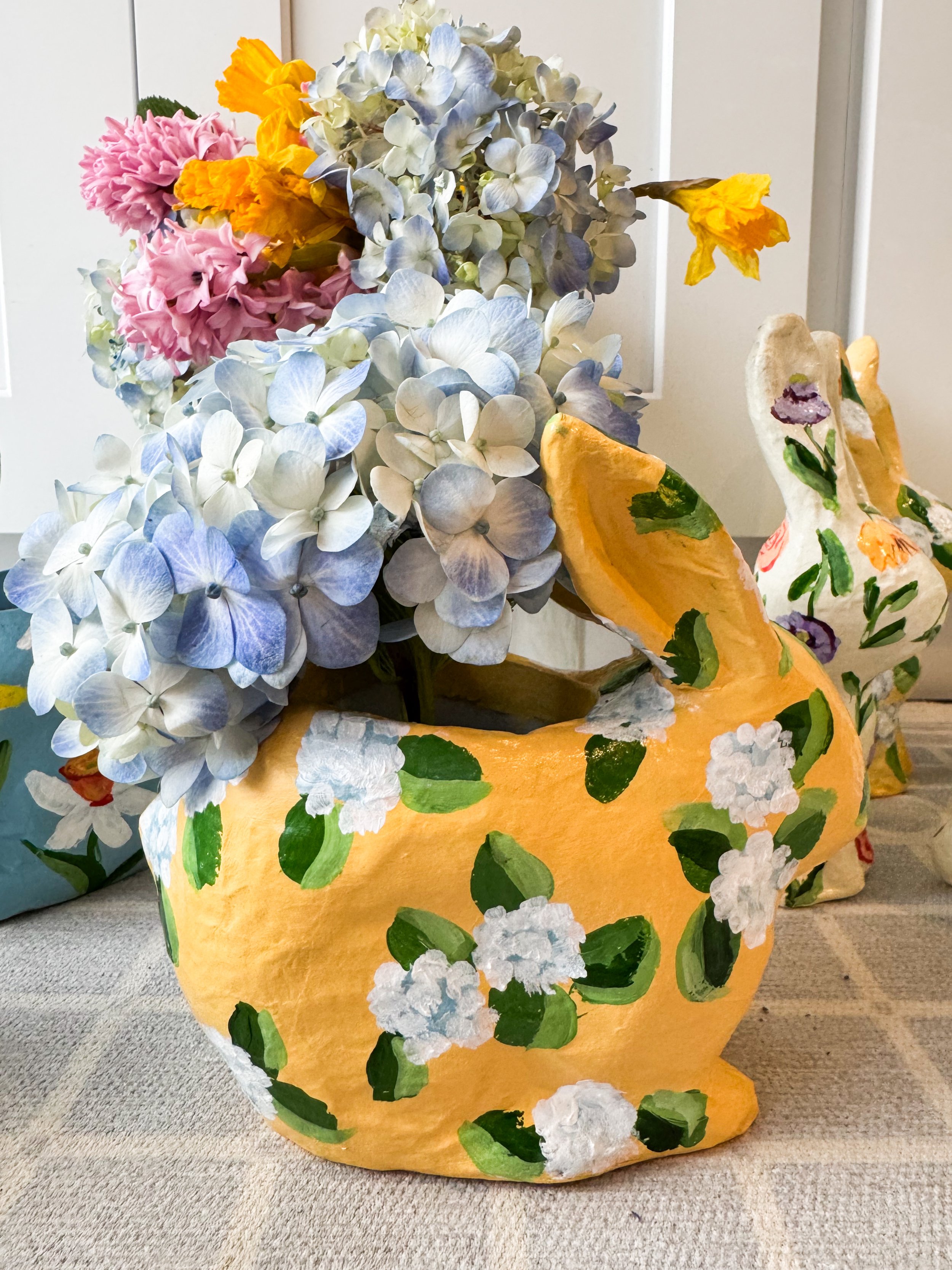 Golden Hydrangea Bunny