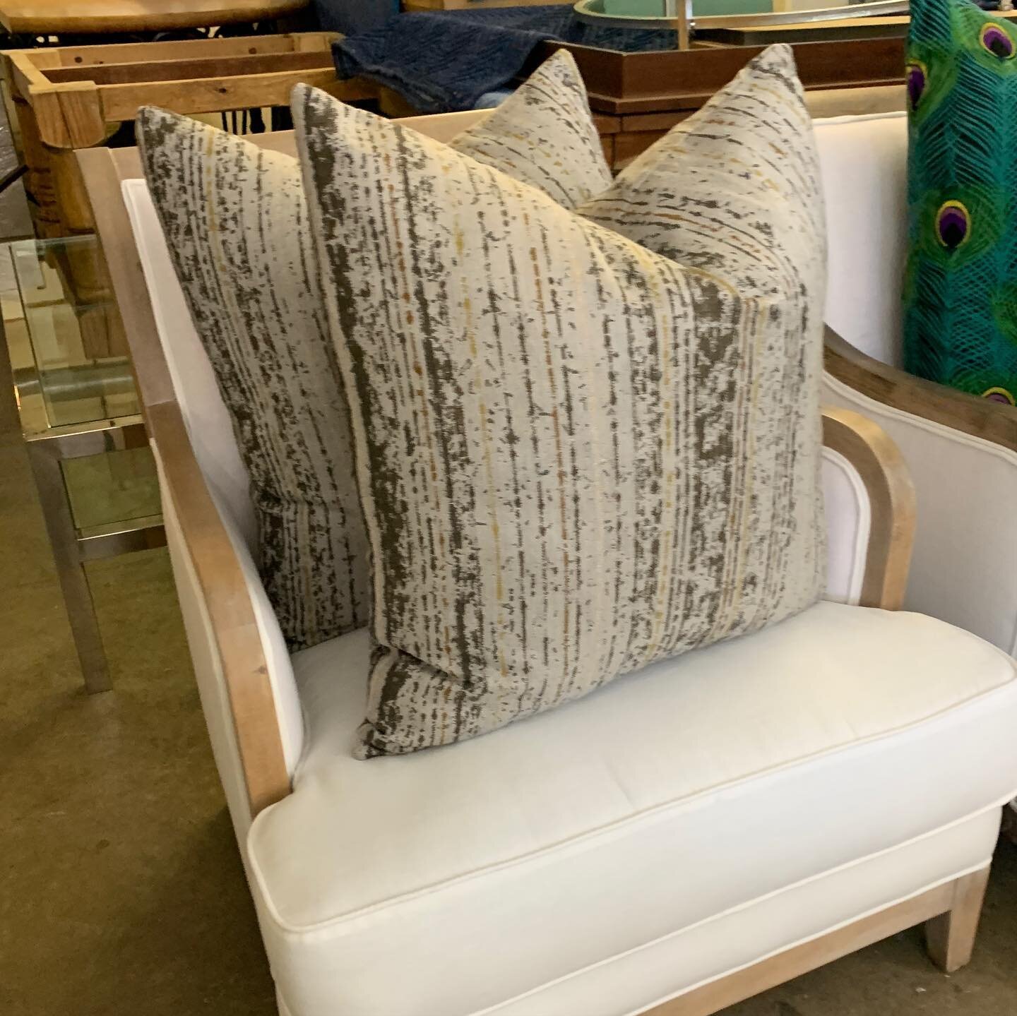 Hey guys! It&rsquo;s been awhile since we posted any content! We have been busy!! Bespoke chairs available and pillows! We have several styles and colors in stock! Loving the colors! Let us know if you are in need of new furniture or would like to ch