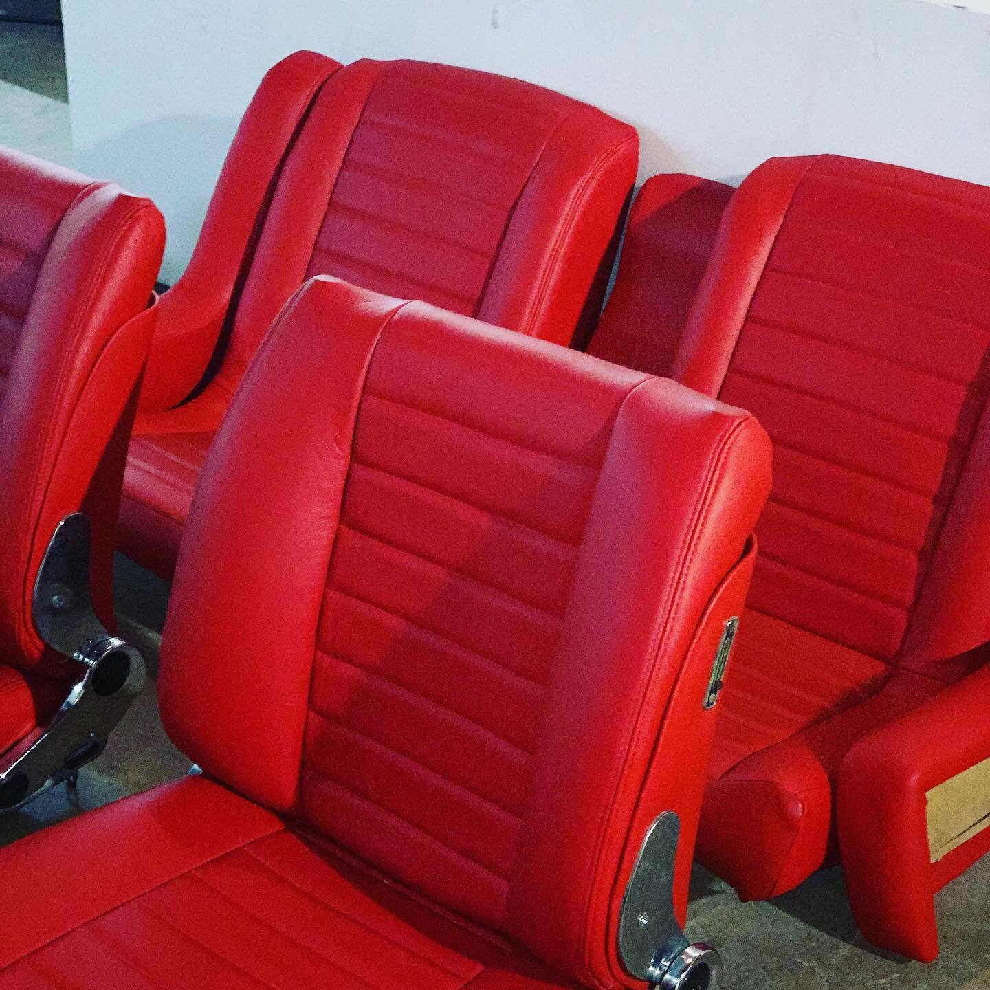 These Delicious looking seats, trimmed in Napa leather are ready to be installed back in the 1971 BMW 2800cs. This is going to be one of my favorite builds this year! #upholddesigns #bmw #bmw2800cs #custom #interior #napaleather #upholding #upholder 