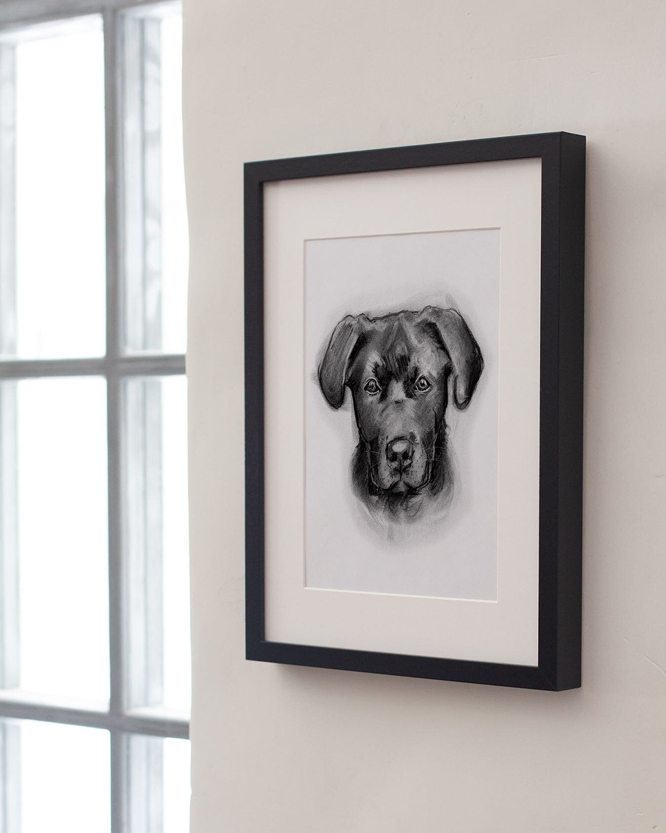Surround yourself with art that sparks joy and celebrates the bond you share with your furry friend.

#fineart #dogsofinstagram #drawing #charcoaldrawing #custommade #homedesign