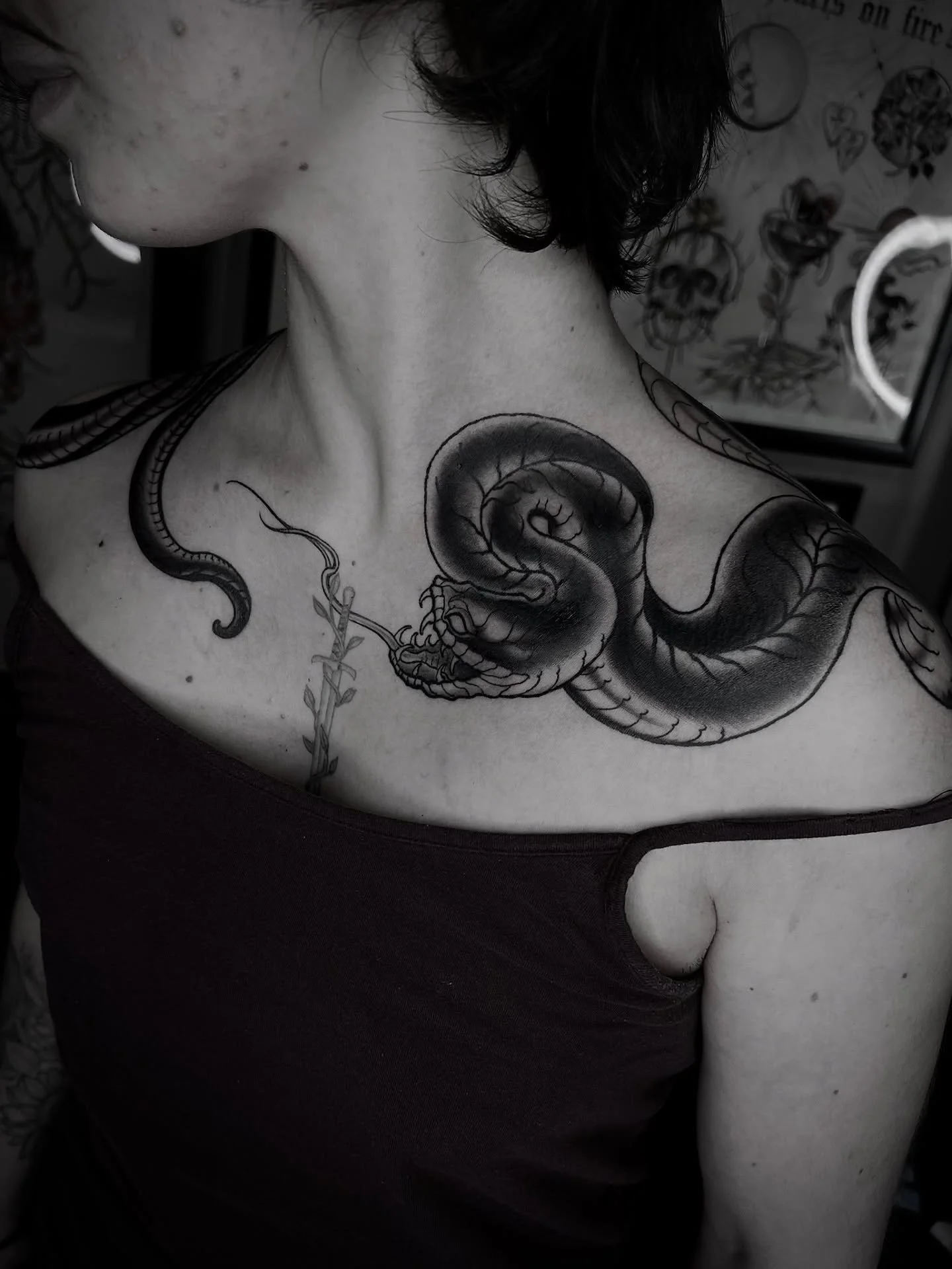 🐍✖️ done by @lorenzotattoos