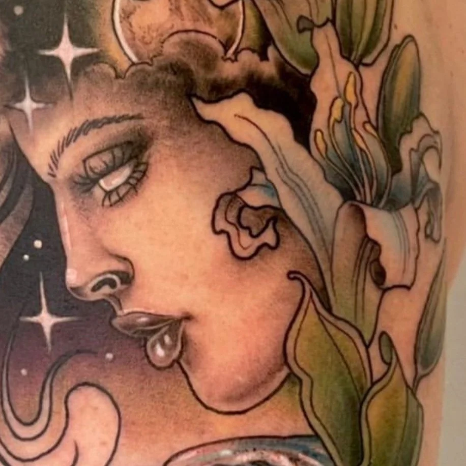 Art Nouveau Tattoo Style