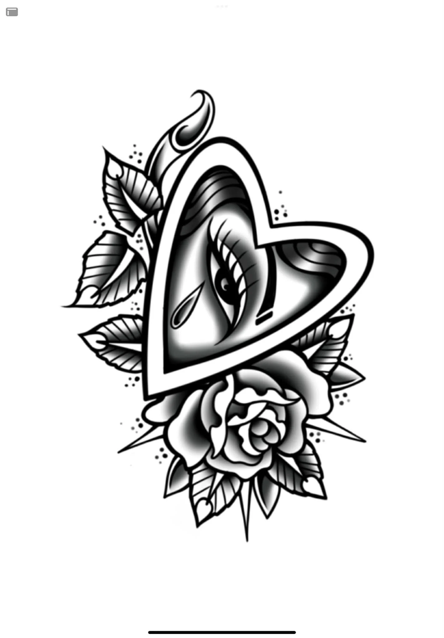 Eye in Heart Rose