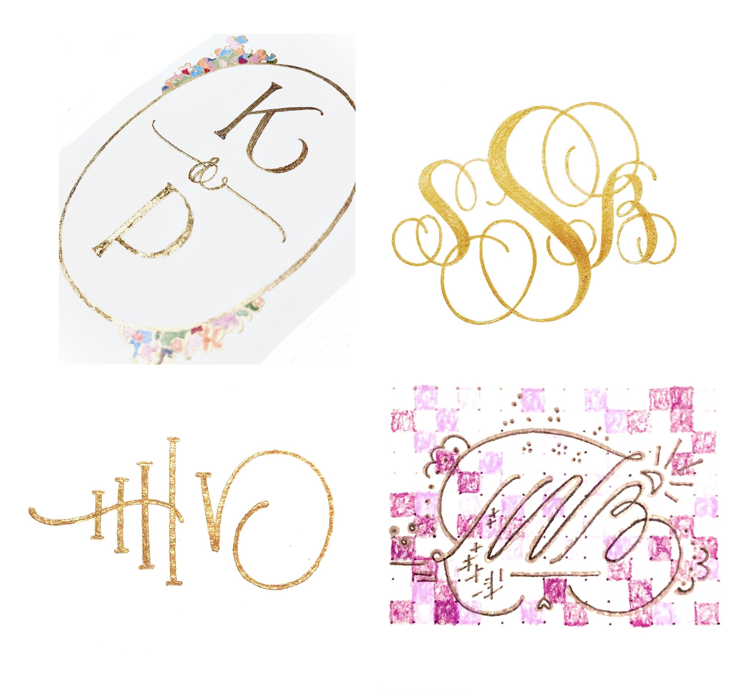 custom monogram art