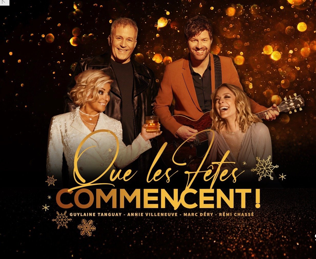 Tr&egrave;s contente d'&ecirc;tre de retour sur sc&egrave;ne pour une s&eacute;rie de spectacles du temps des f&ecirc;tes avec @guylaine_tanguay , @marcderyofficiel et @remichasse . &laquo; Que les f&ecirc;tes commencent! &raquo;

Du 22 au 30 novembr