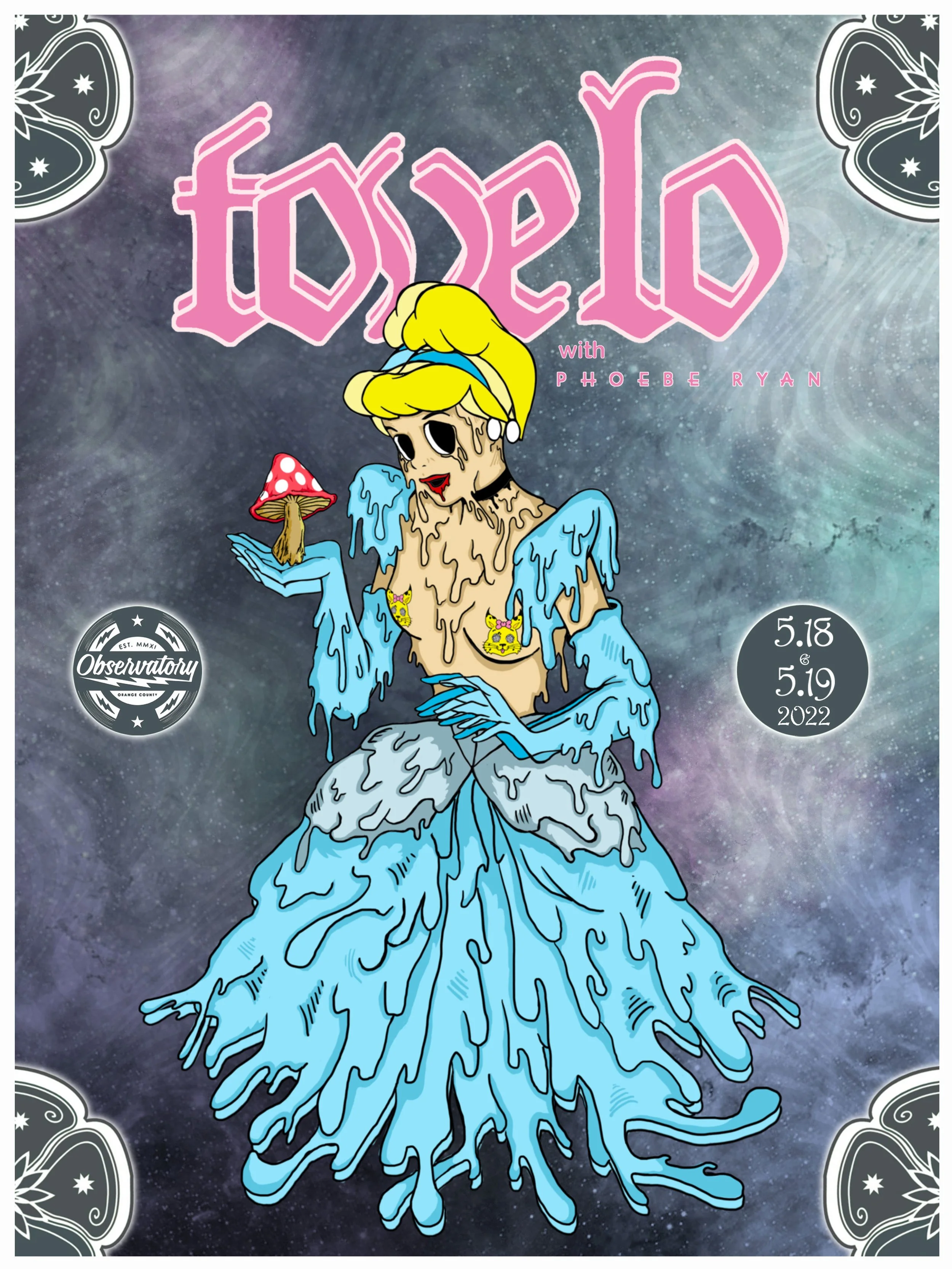 Tove Lo with  Phoebe Ryan, The Observatory OC, Santa Ana, CA  5/18/22 & 5/19/22,
 18" x 24"