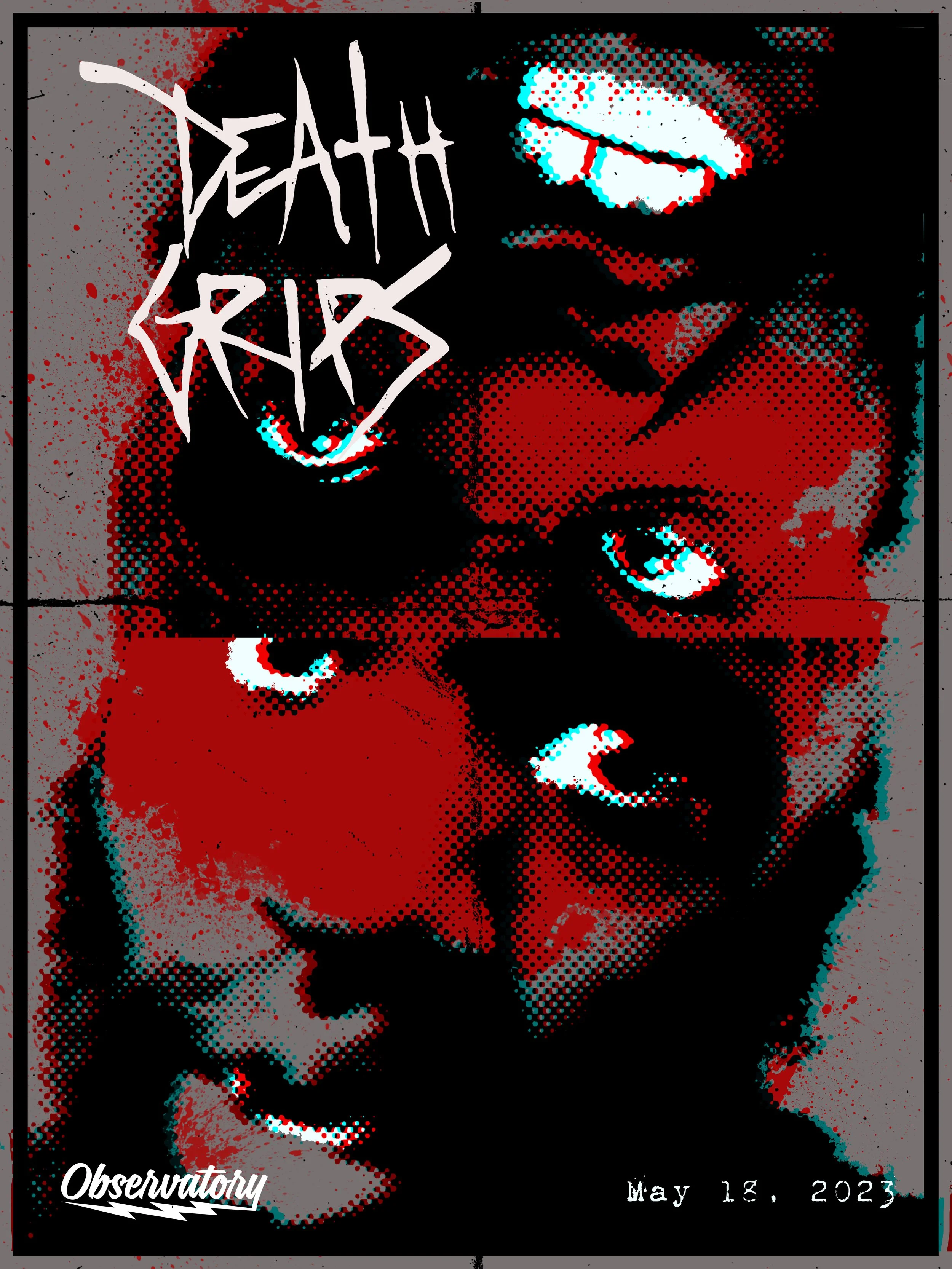 Death Grips, The Observatory OC, Santa Ana, CA  5/18/23
- 18" x 24"