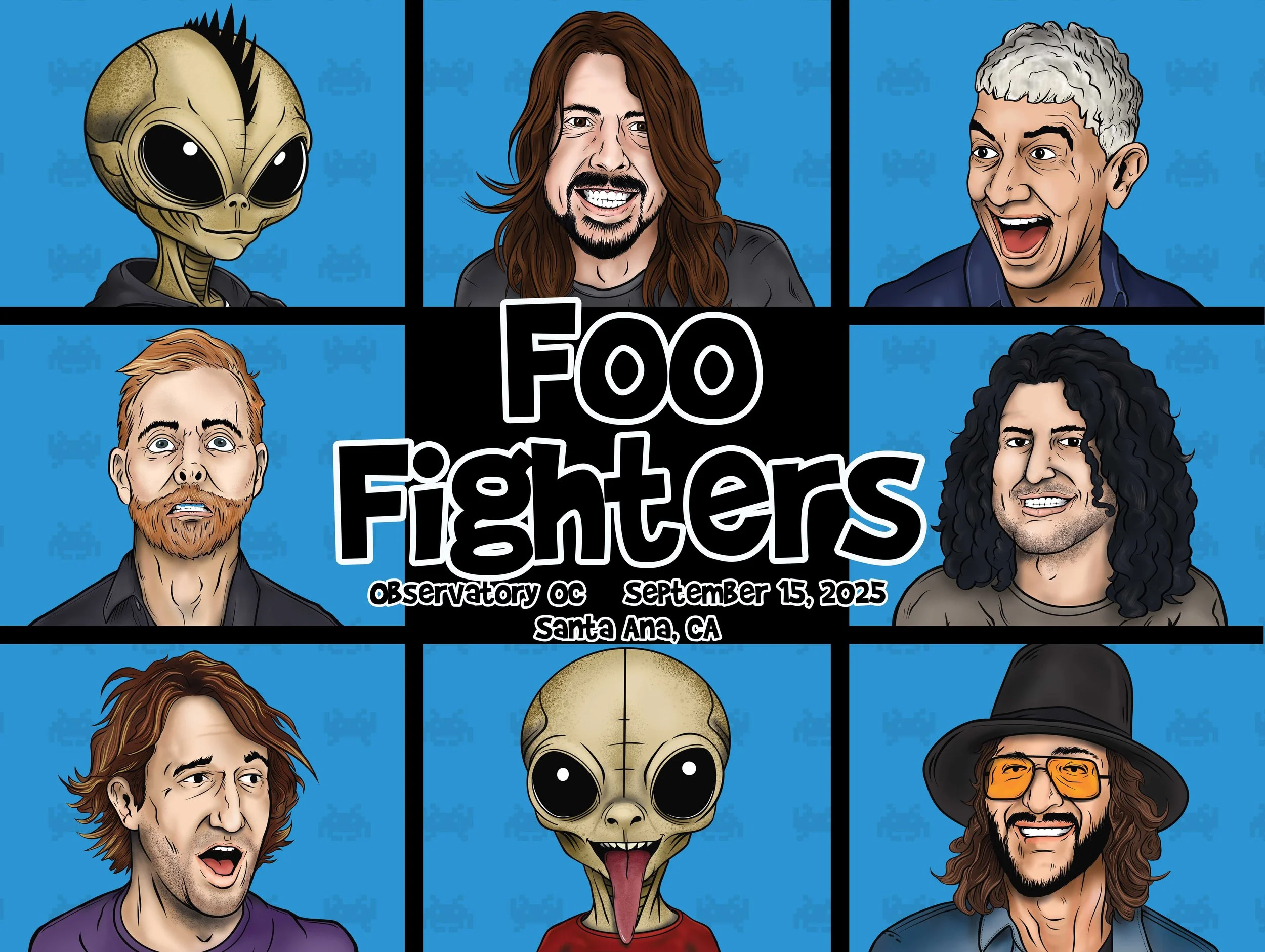Foo Fighters, The Observatory OC, Santa Ana, CA 9/15/25 
24" x 18"