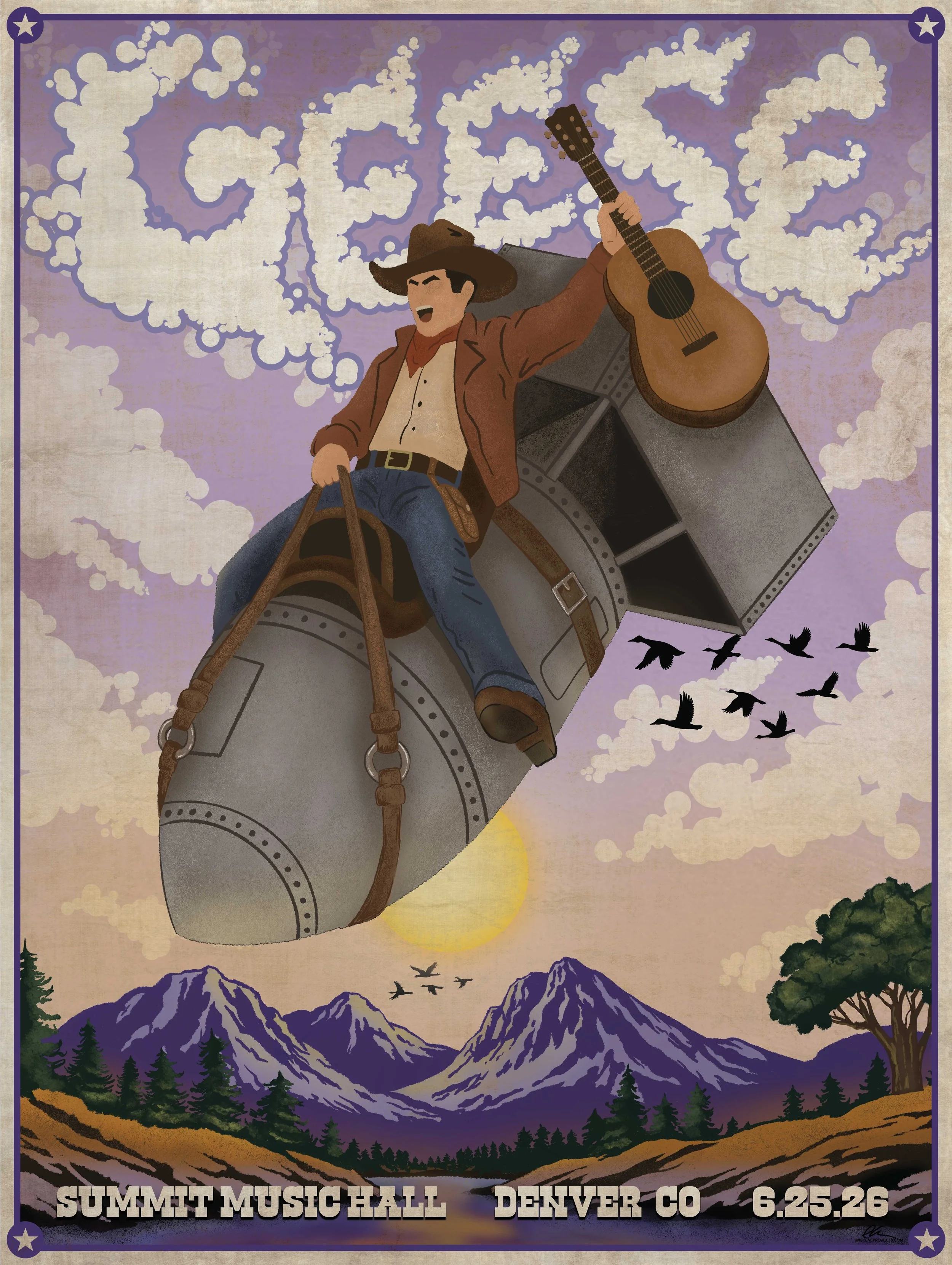 Geese, Summit Music Hall, Denver, CO  6/25/26 Uncensored V1
18"x24"