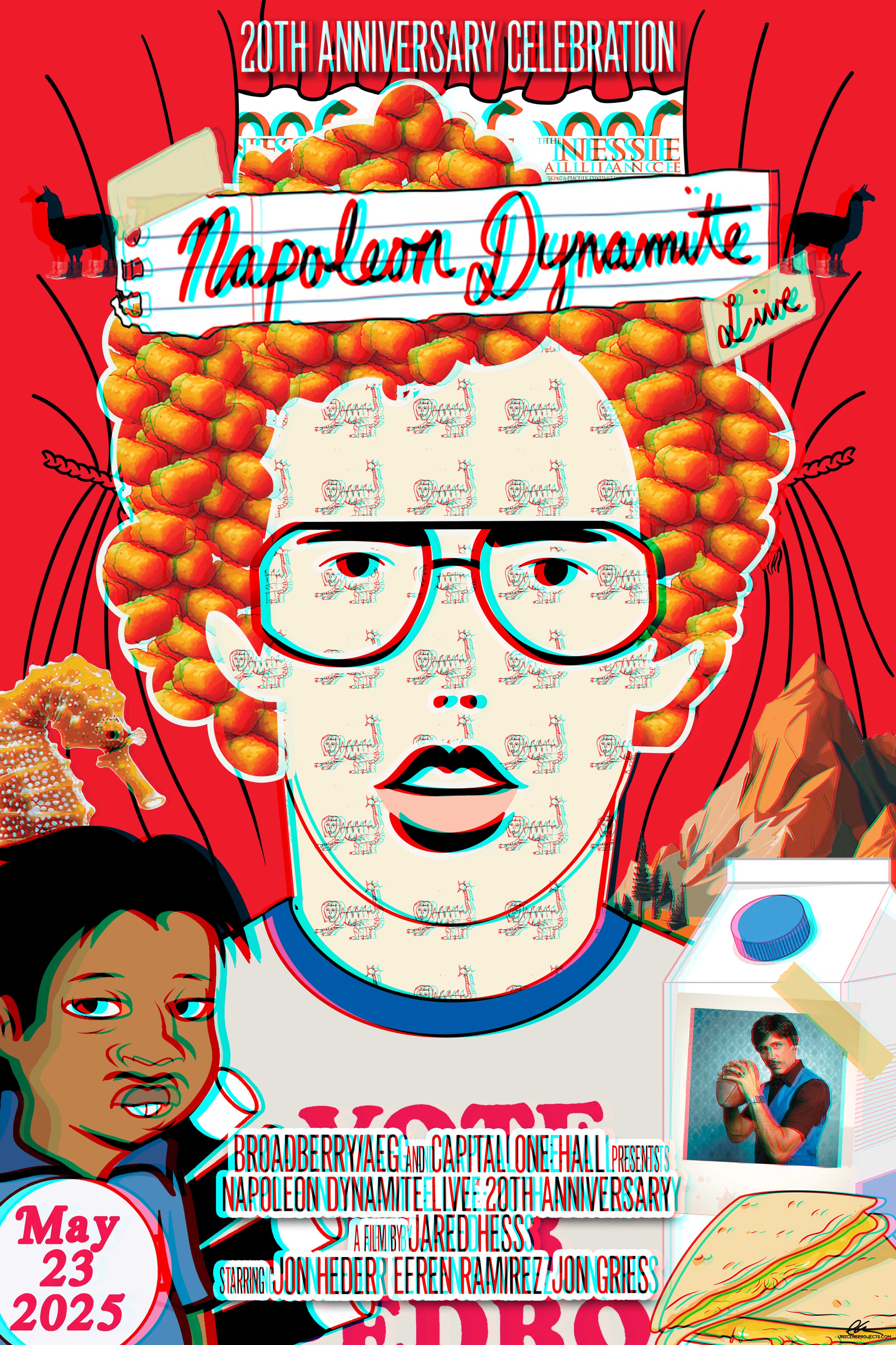 Napoleon Dynamite Live: 20th Anniversary, Capital One Hall, Tysons, VA  5/23/25
24"x36"
