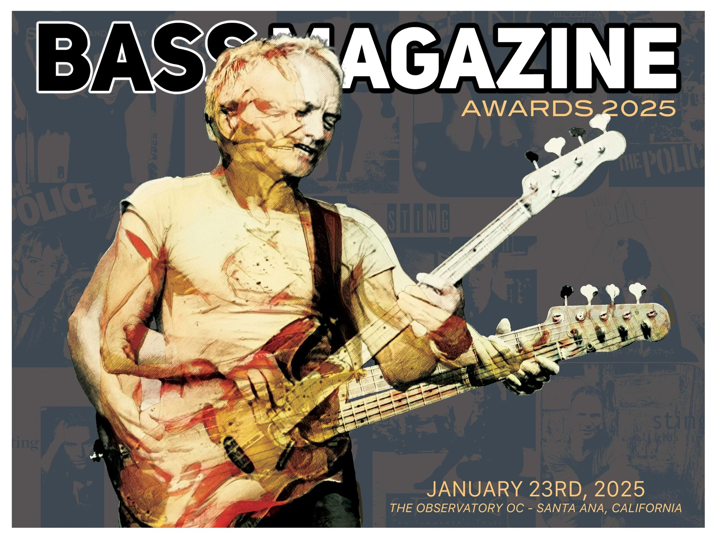 Bass Magazine Awards, 
The Observatory OC, Santa Ana, CA 1/23/25 
24" x 18"