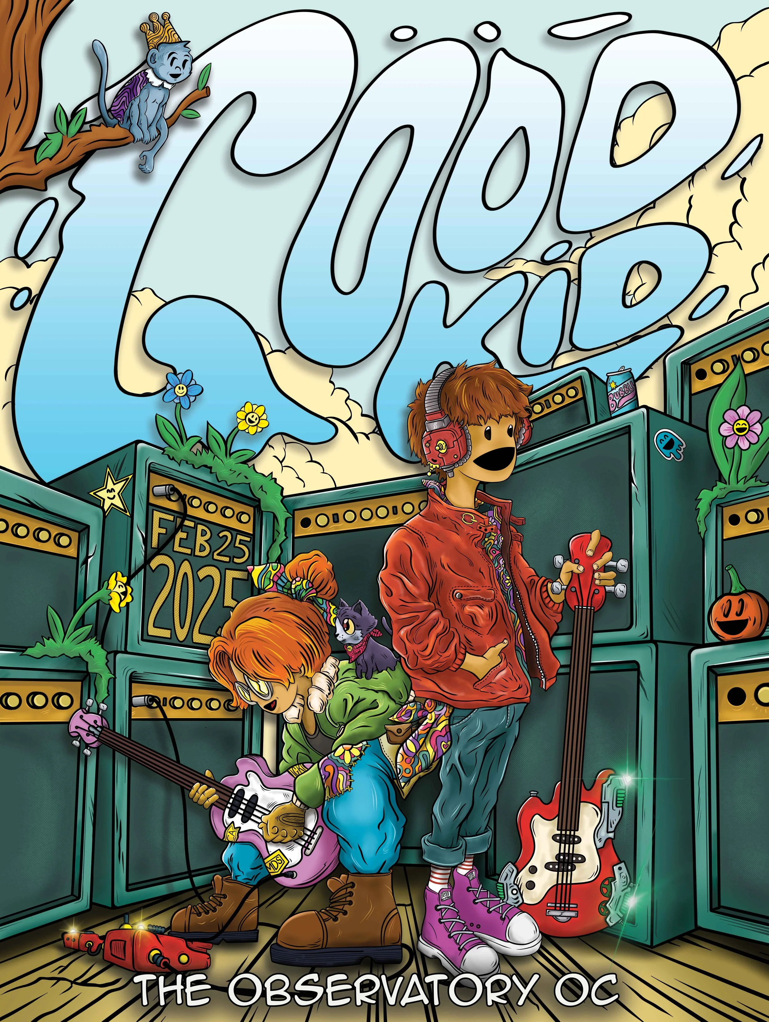 Good Kid, 
The Observatory OC, Santa Ana, CA 2/25/25 
18"x 24"