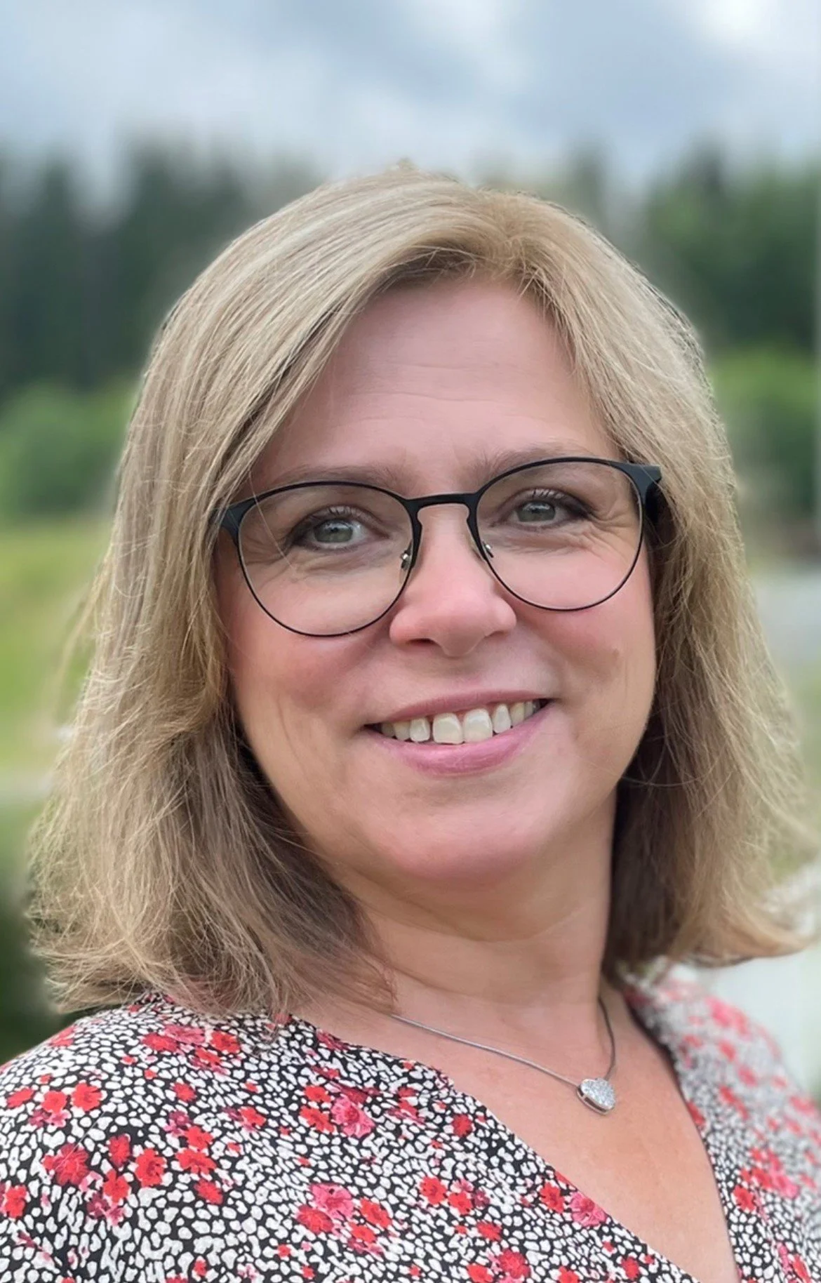 Line som smiler vakkert