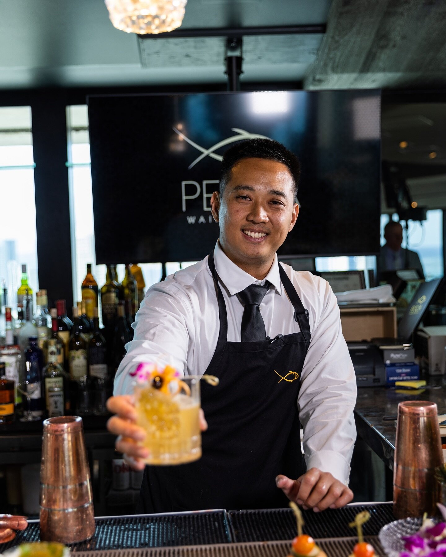 Indulge in our daily happy hour delights and cocktails from 11am to 10pm.  Parking at PESCA is convenient with $1/hr options at the boat harbor or valet service located in the front of the Ilikai. 

Explore our happy hour menu and signature cocktails