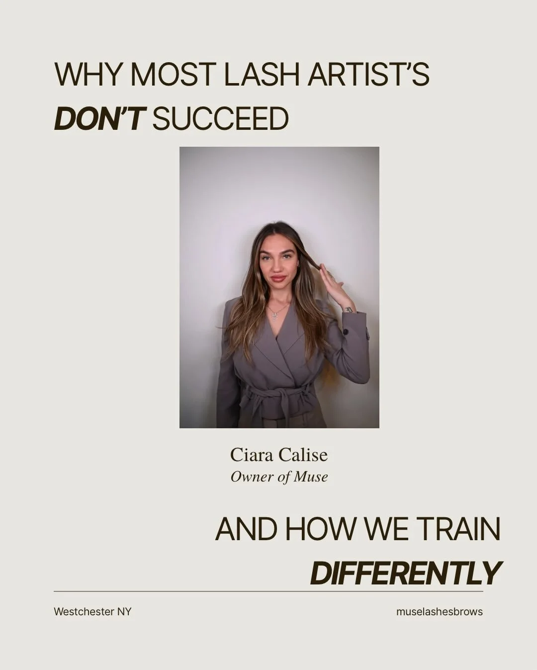 Why do so many lash artists struggle with retention, consistency, and long-term success? It usually comes down to one thing: education.
The lash industry is largely unregulated, which means training quality varies widely. At Muse, we believe proper e