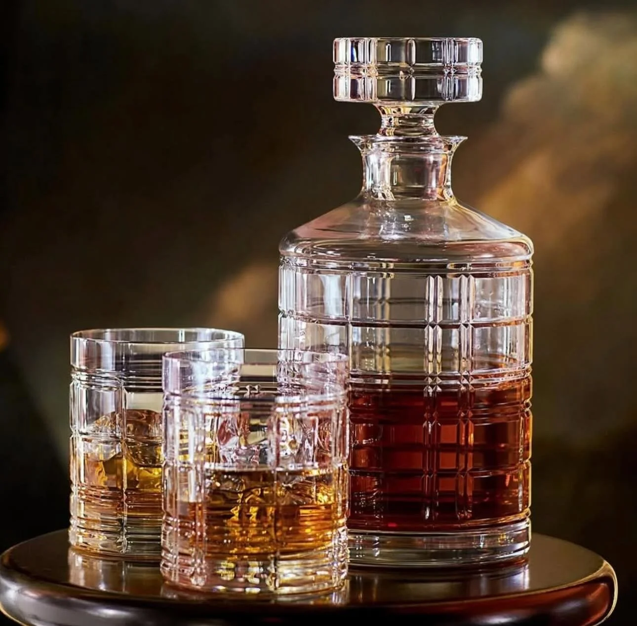 Ralph Lauren Home, Hudson Plaid Decanter and DOF