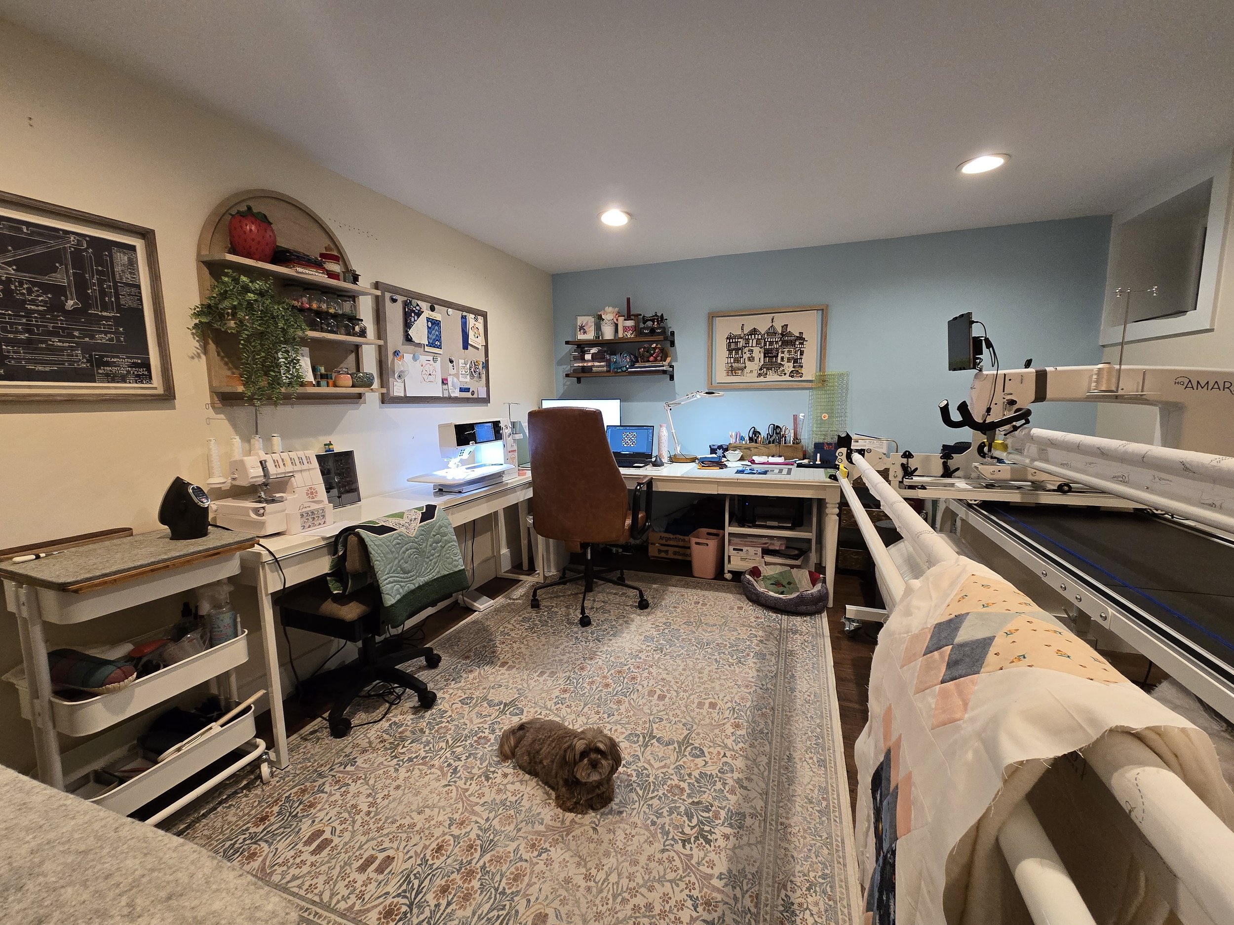 Sewing space for Maggie of Snug and Stitch