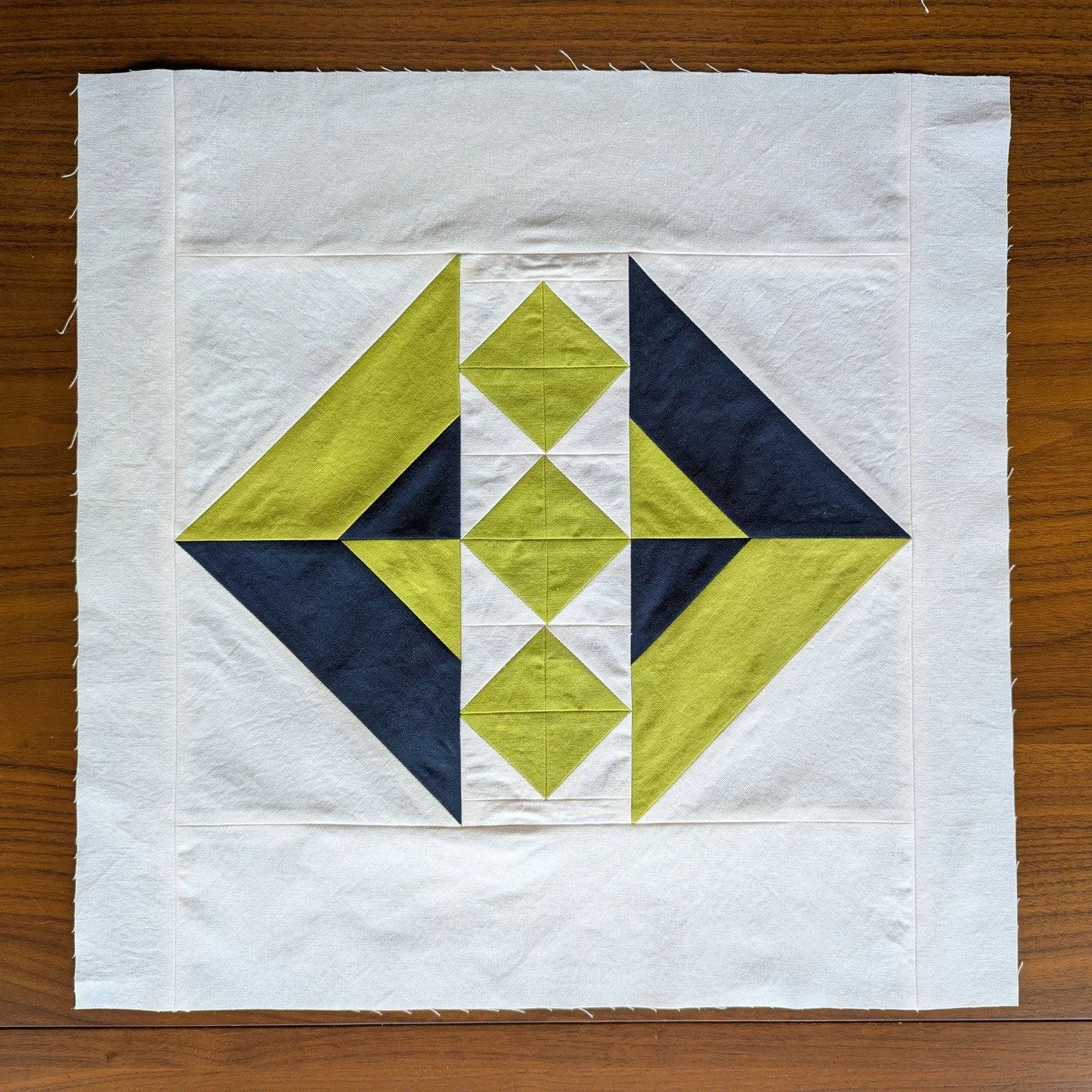 Work in progress&hellip;

This little cutie was born out of the leftover blocks and block scraps when I made the baby sized version of The 279 Quilt. In an effort to not let these offcuts go to waste, I thought I&rsquo;d throw together a little pillo