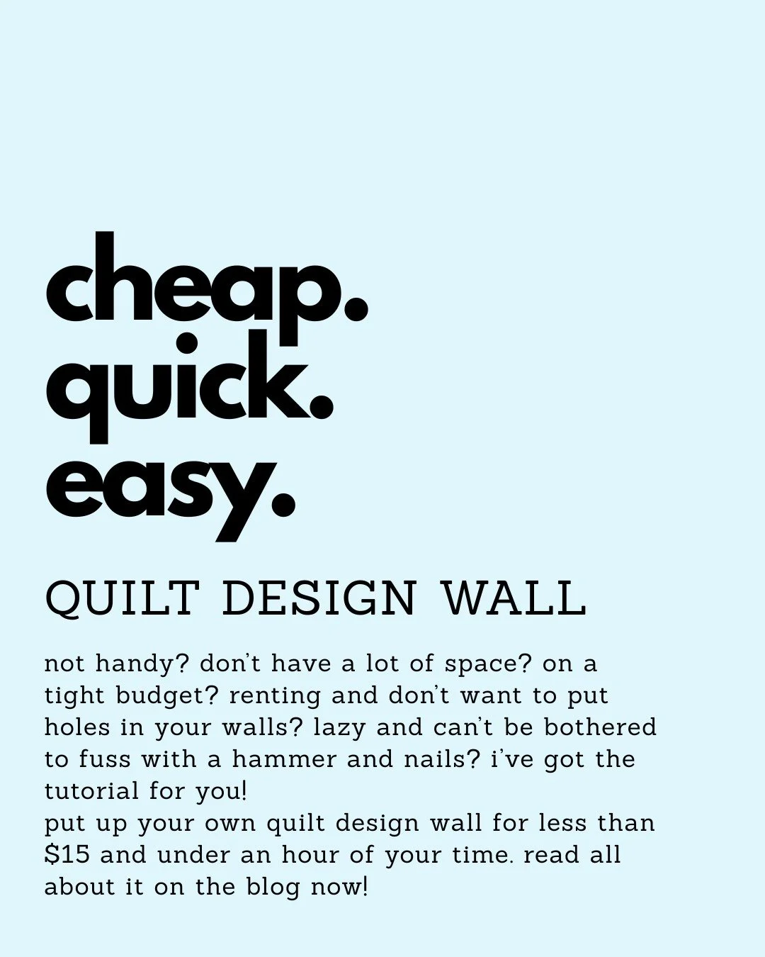 New on the blog 👀

(Link in the bio!)

#quilttutorial #quiltdesignwall