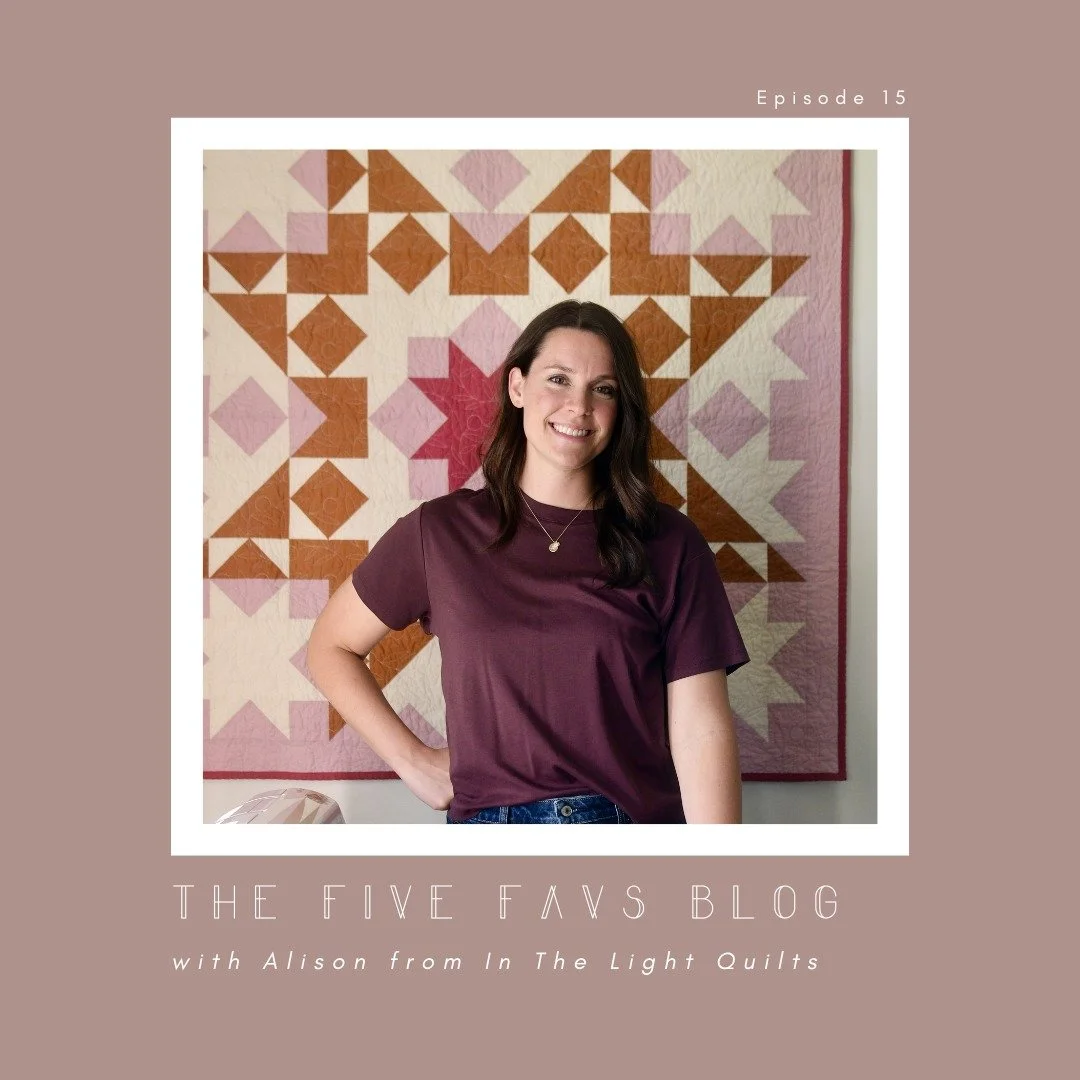 Welcome to The Five Favs, April edition! 

This blog series is a way to get to know designers better by exploring their sewing spaces, and see the story behind some of the favorite things they surround themselves with. For April&rsquo;s Five Favs, I 