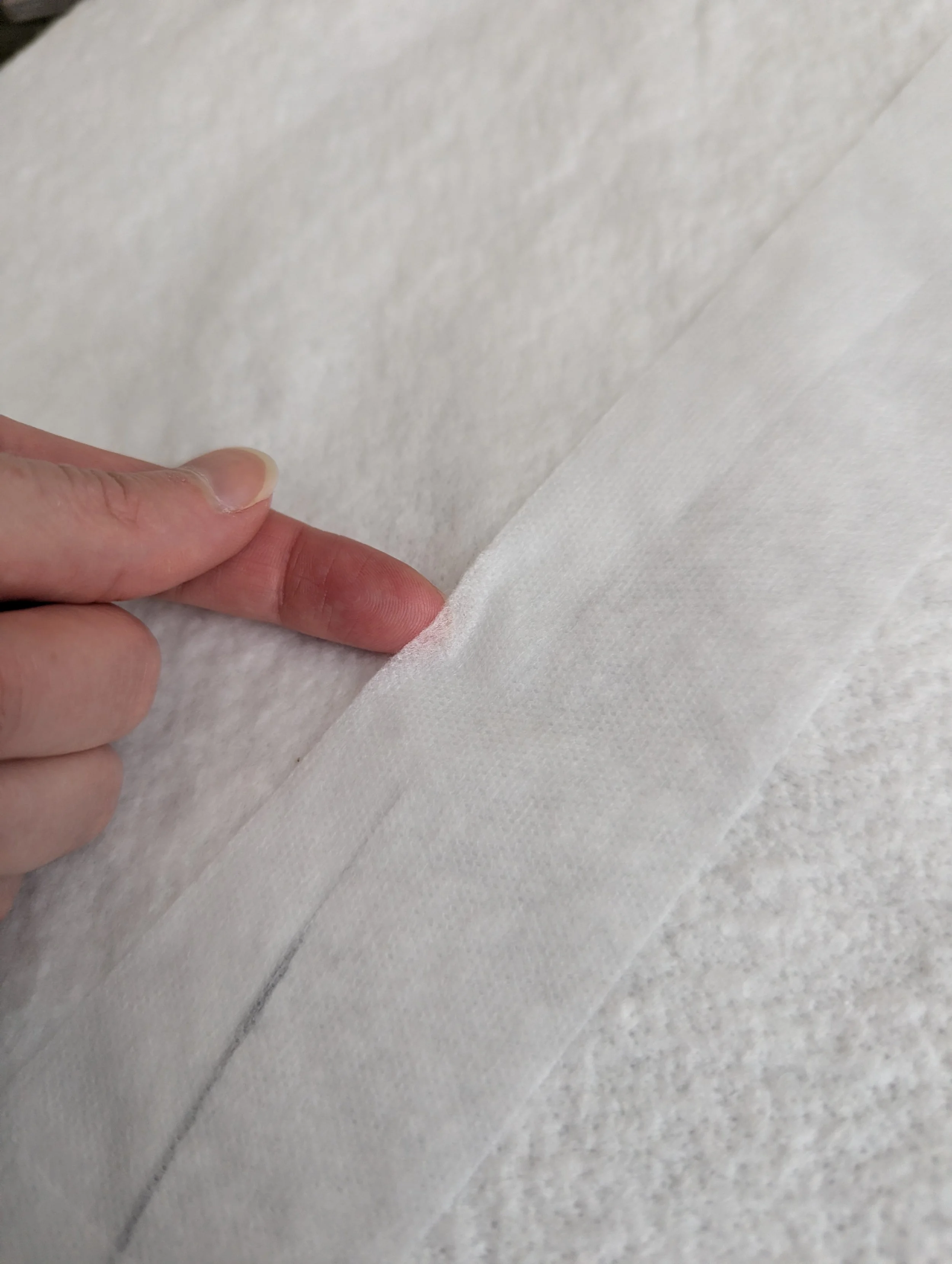 Double check the adhesion