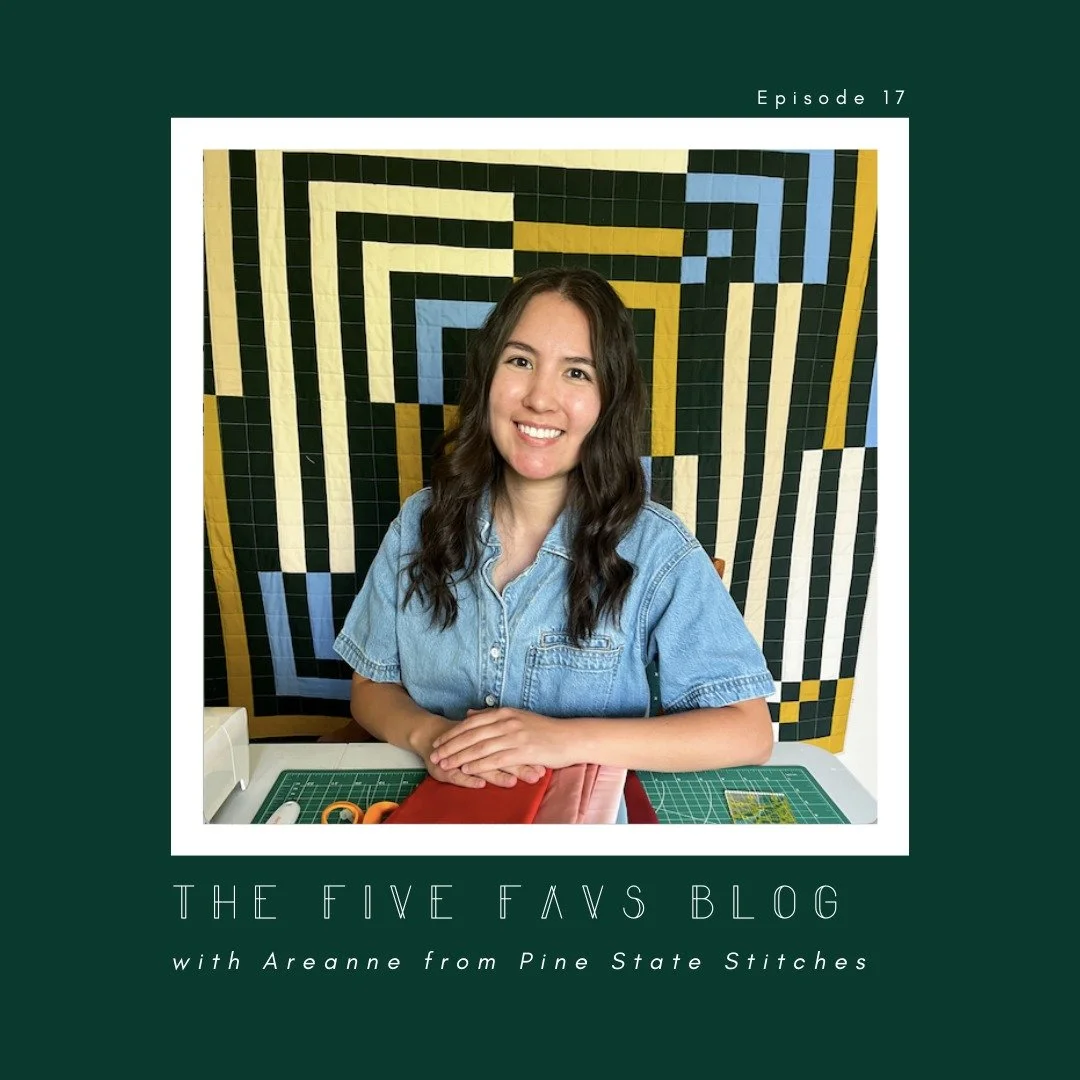 Another month, another sneak peek into a quilter&rsquo;s sewing space! Welcome to June&rsquo;s Five Favs!

This blog series is a way to get to know designers better by exploring their sewing spaces, and see the story behind some of the favorite thing