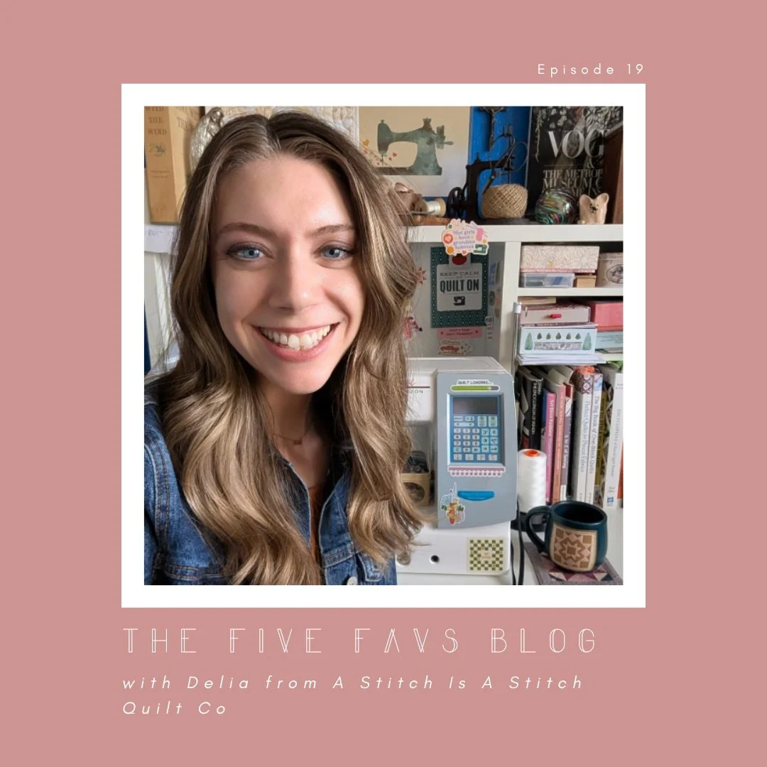 Another month, another sneak peek into a quilter&rsquo;s sewing space! Welcome to September&rsquo;s Five Favs!

This blog series is a way to get to know designers better by exploring their sewing spaces, and see the story behind some of the favorite 