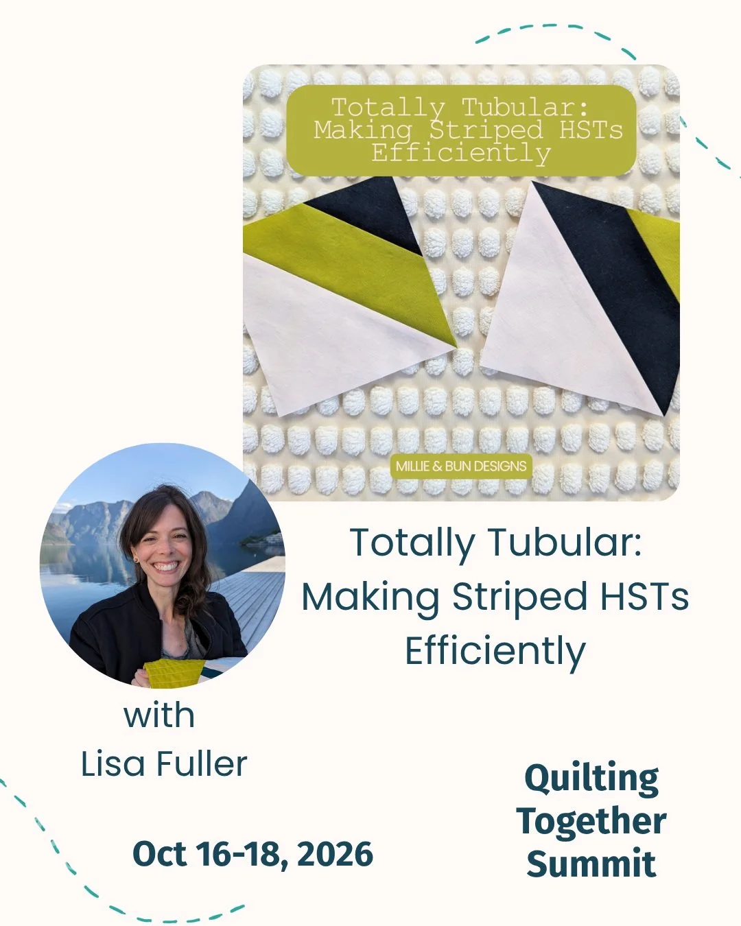 Want to know what I'm teaching at the online Quilting Together Summit? 👀

I'll be sharing how to make these gorgeous striped HSTs! I&rsquo;ll be going over a super efficient way to make these cuties- I hope you&rsquo;ll join me. Register for free at