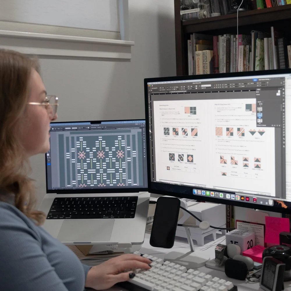 Sammy from Sonder Quilt Studio on Millie & Bun Designs Five Favs Blog Series