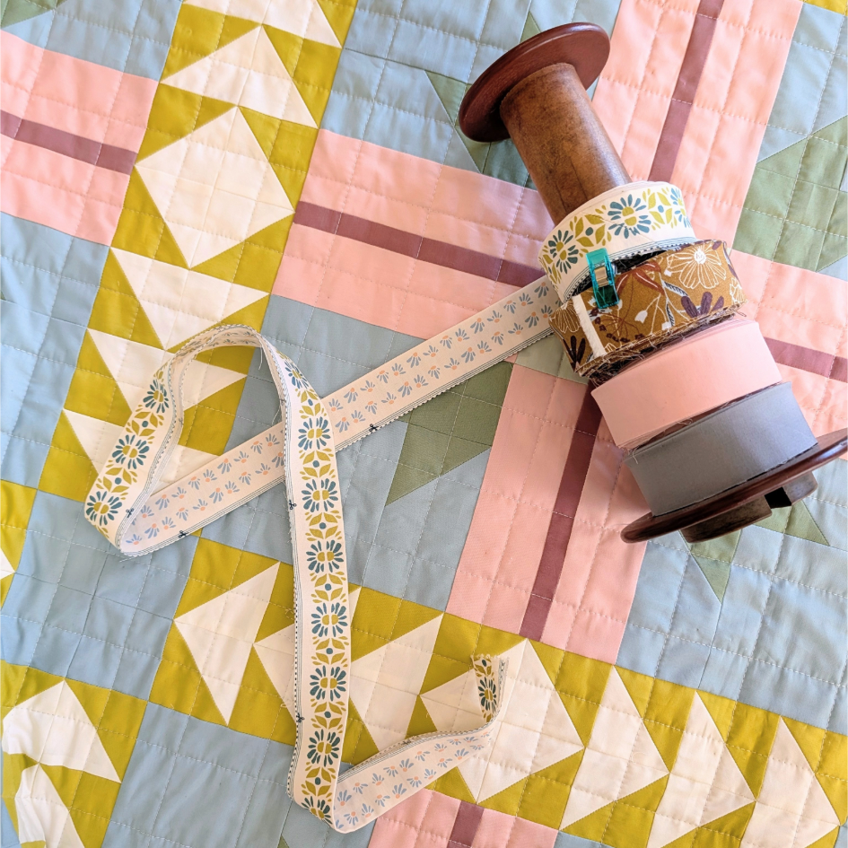 Delia of A Stitch Is A Stitch Quilt Co. on Millie & Bun Designs Five Favs blog