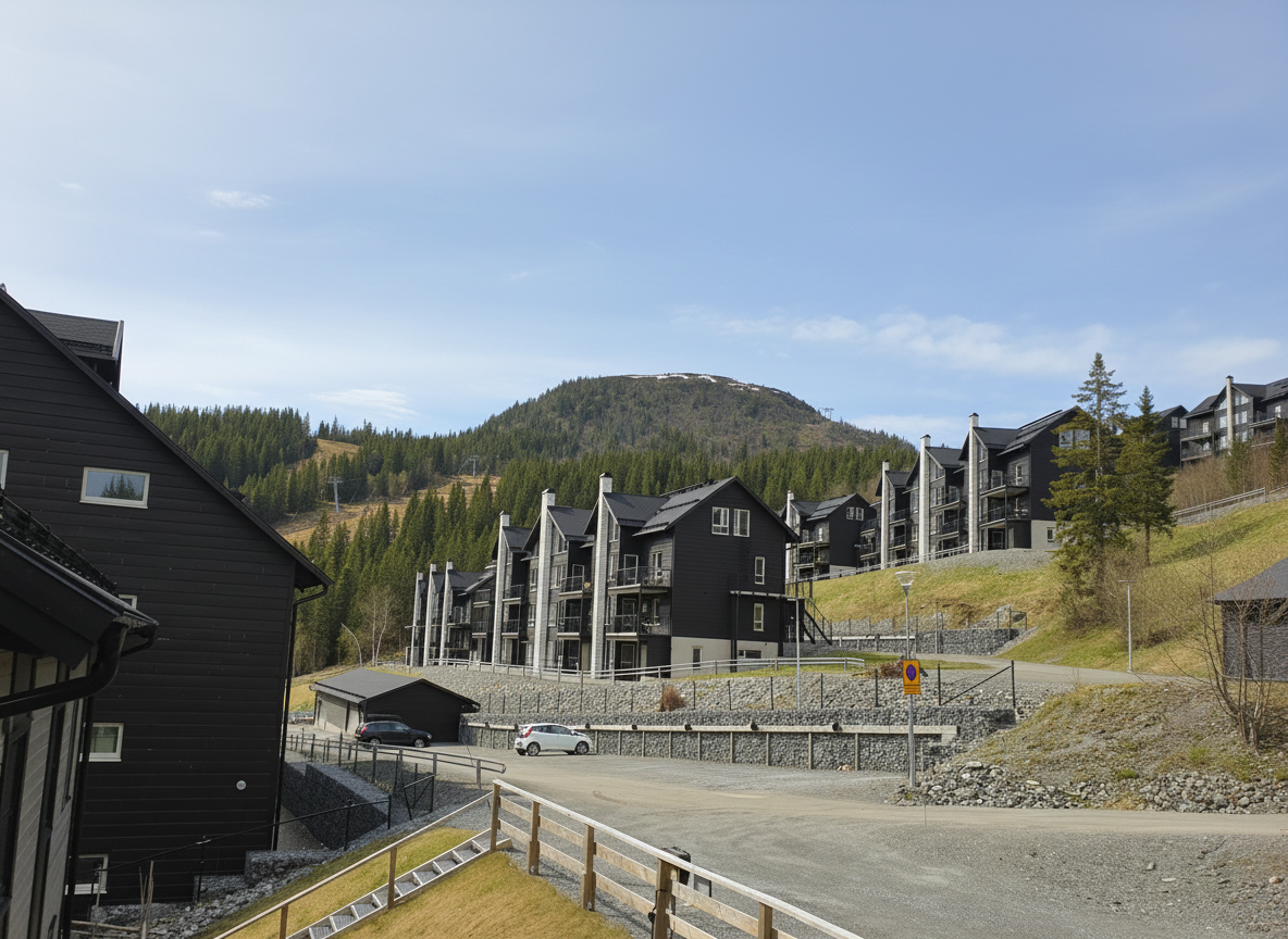View from the parking area