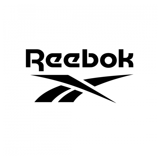 Reebok logo in black on a white background.