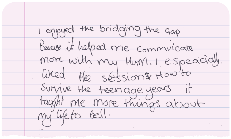 Student feedback from our bridging the gap course