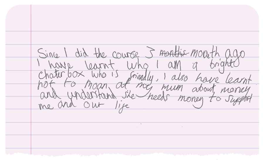 building confidence and communication between children and their parents