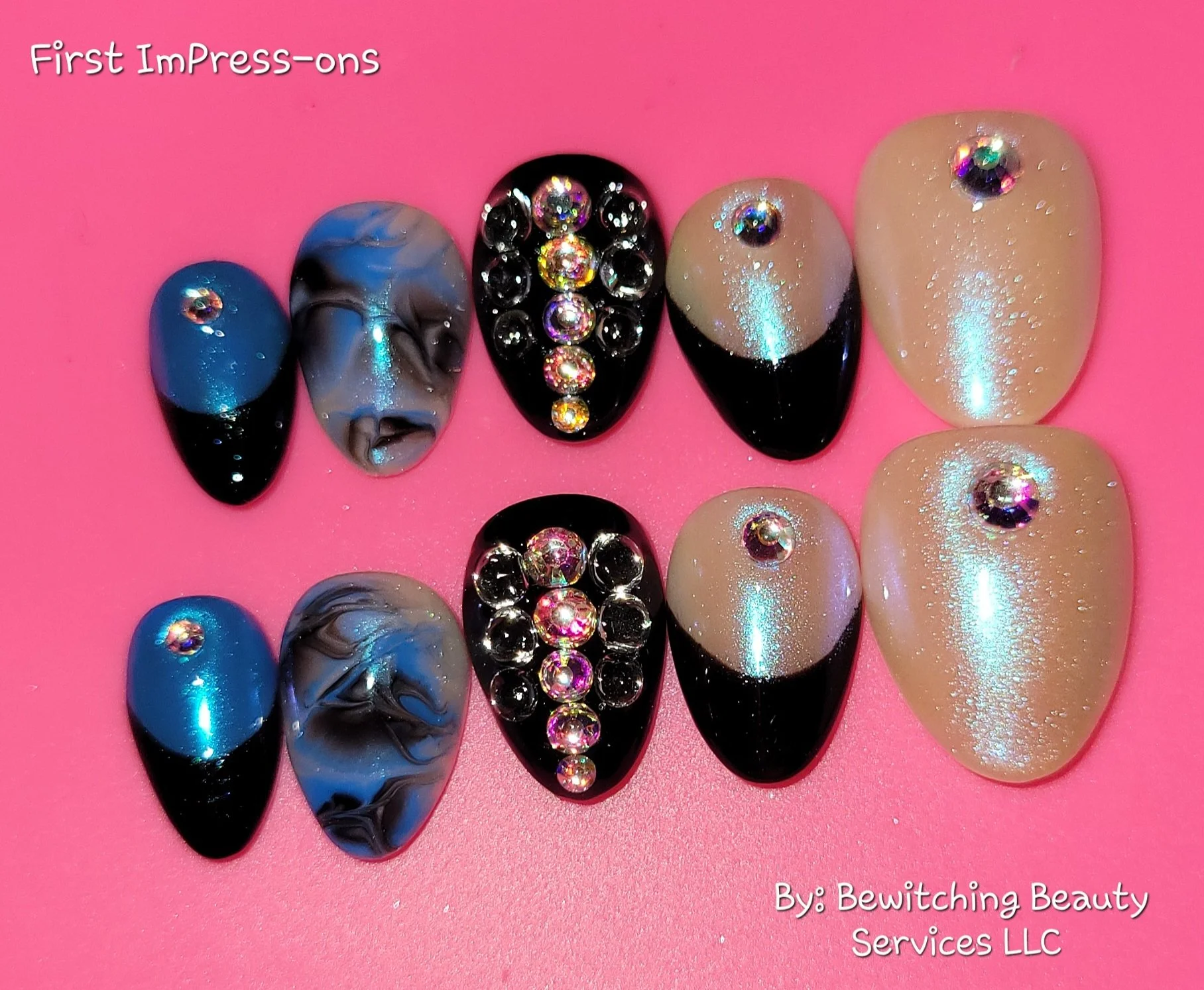 Blue-ish bling set