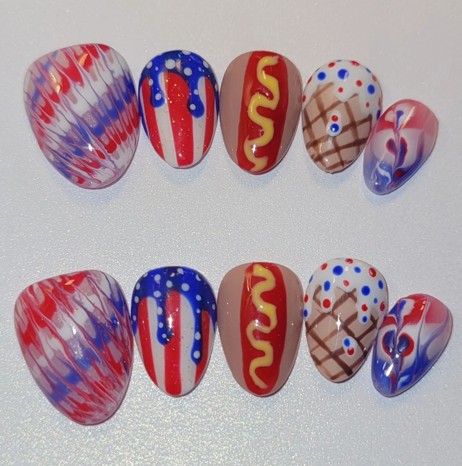 Xshort 4th of July glow set