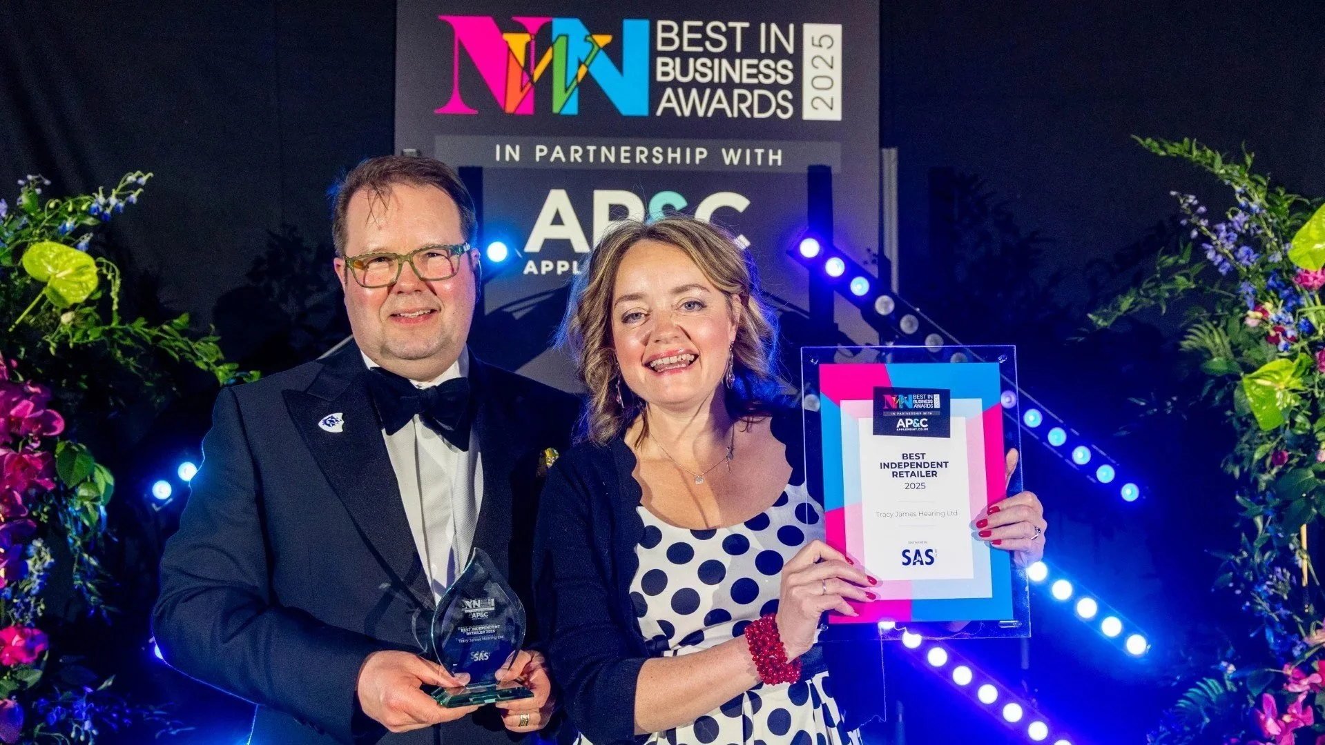 Tracy James Hearing won best independent retailer in the Best in Business Awards 