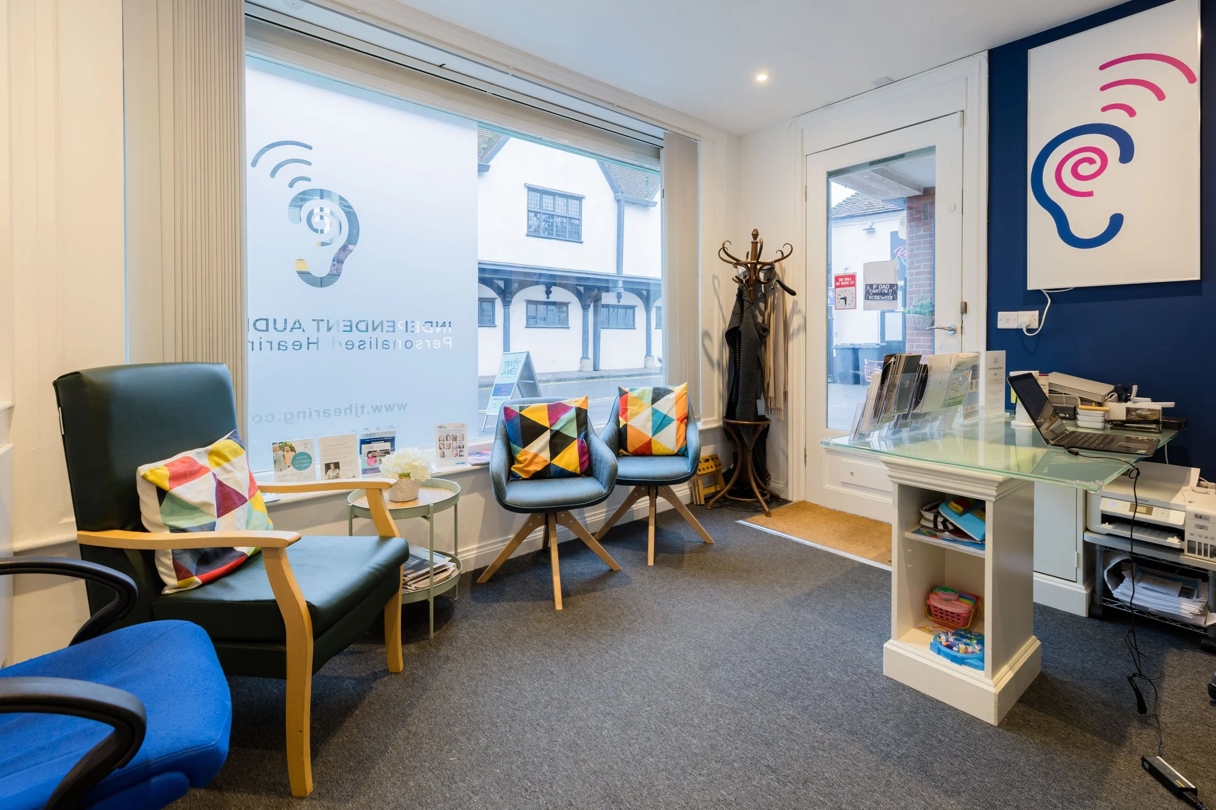 Tracy James Hearing Clinic Reception Wharf Street Newbury
