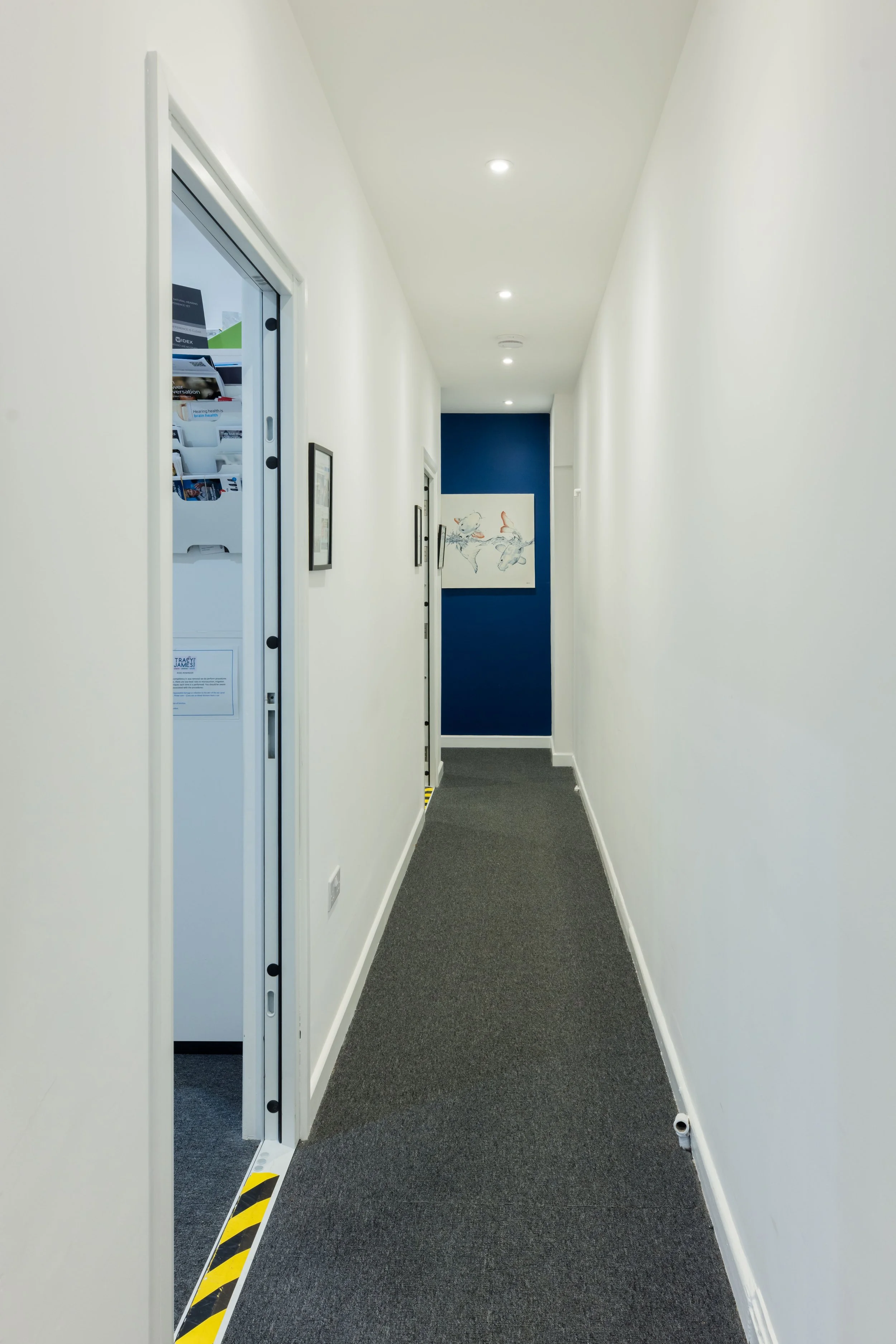 Tracy James Hearing Clinic Hallway